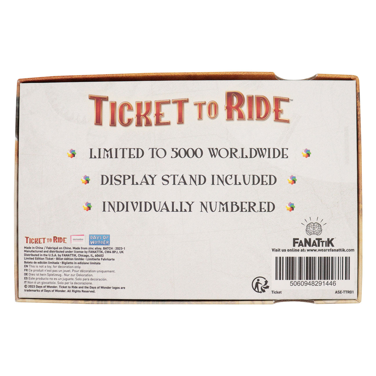 Ticket to Ride North American Open Tour Ticket