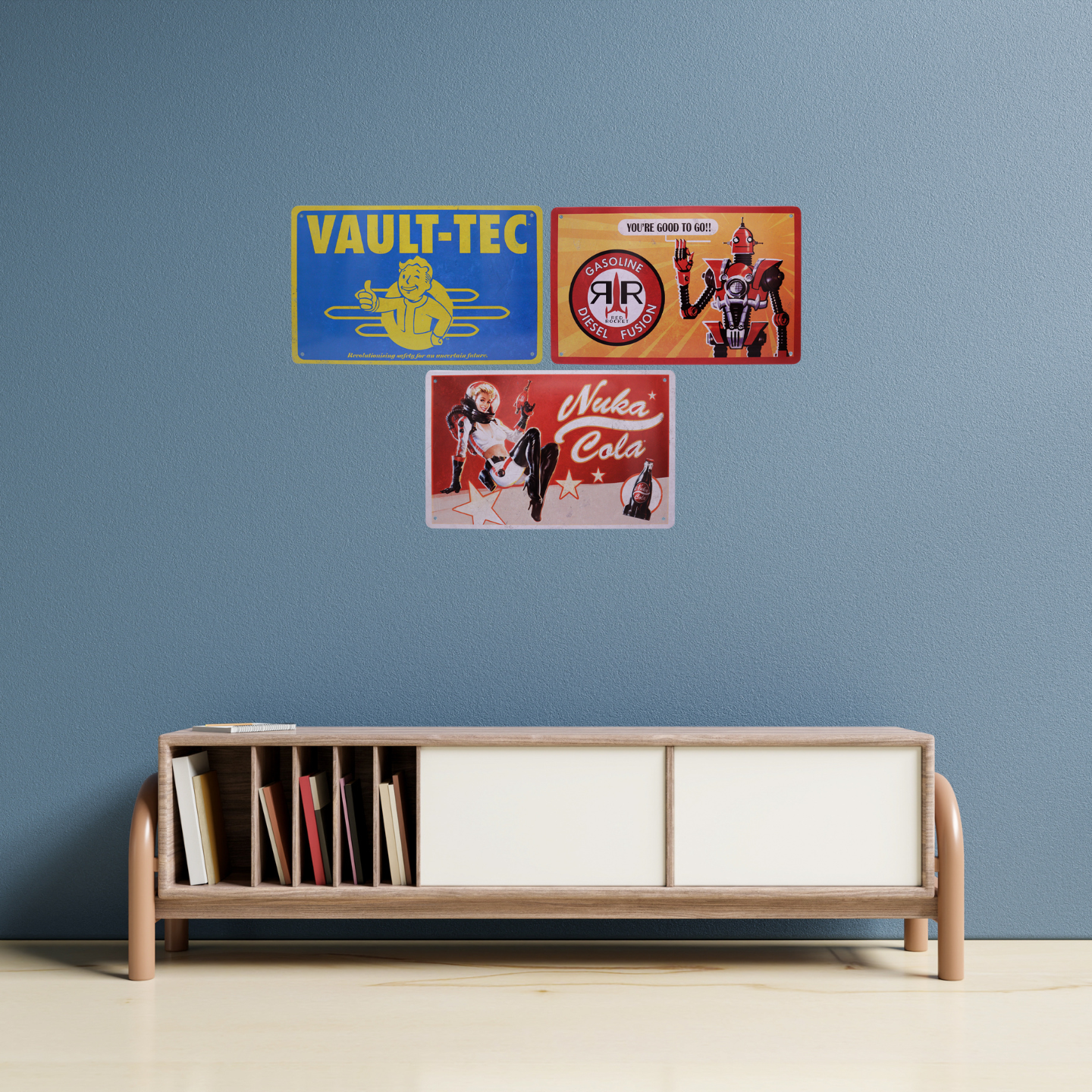 Fallout Set of 3 Tin Signs
