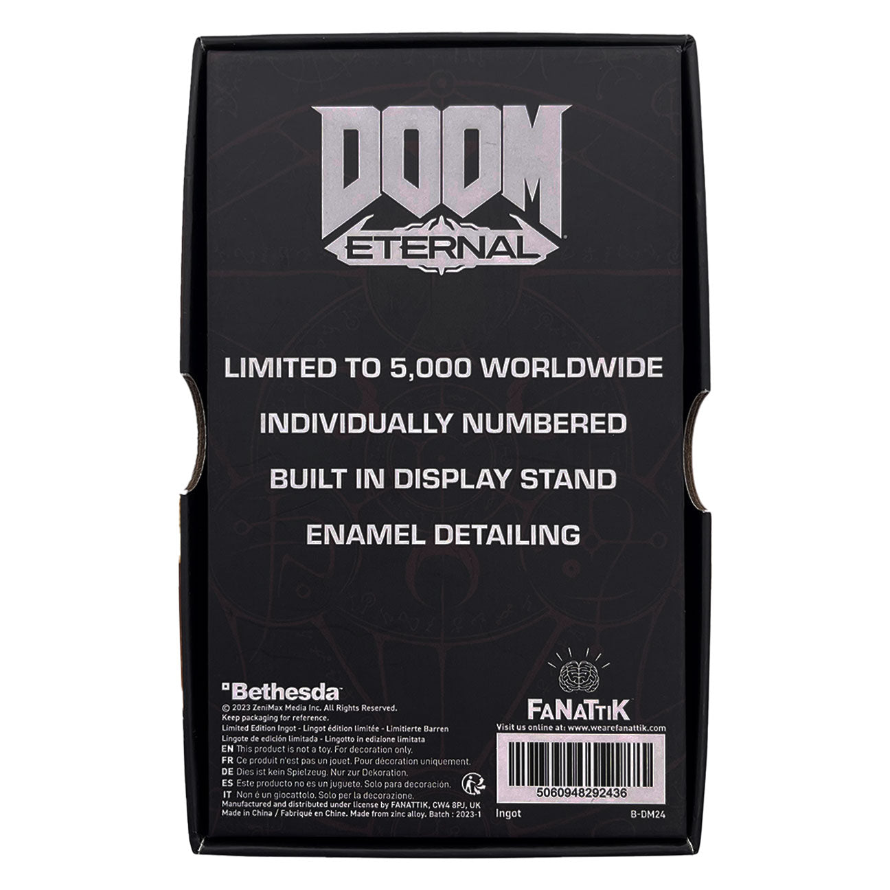 DOOM Limited Edition Crucible Sword Stained Glass Window Ingot