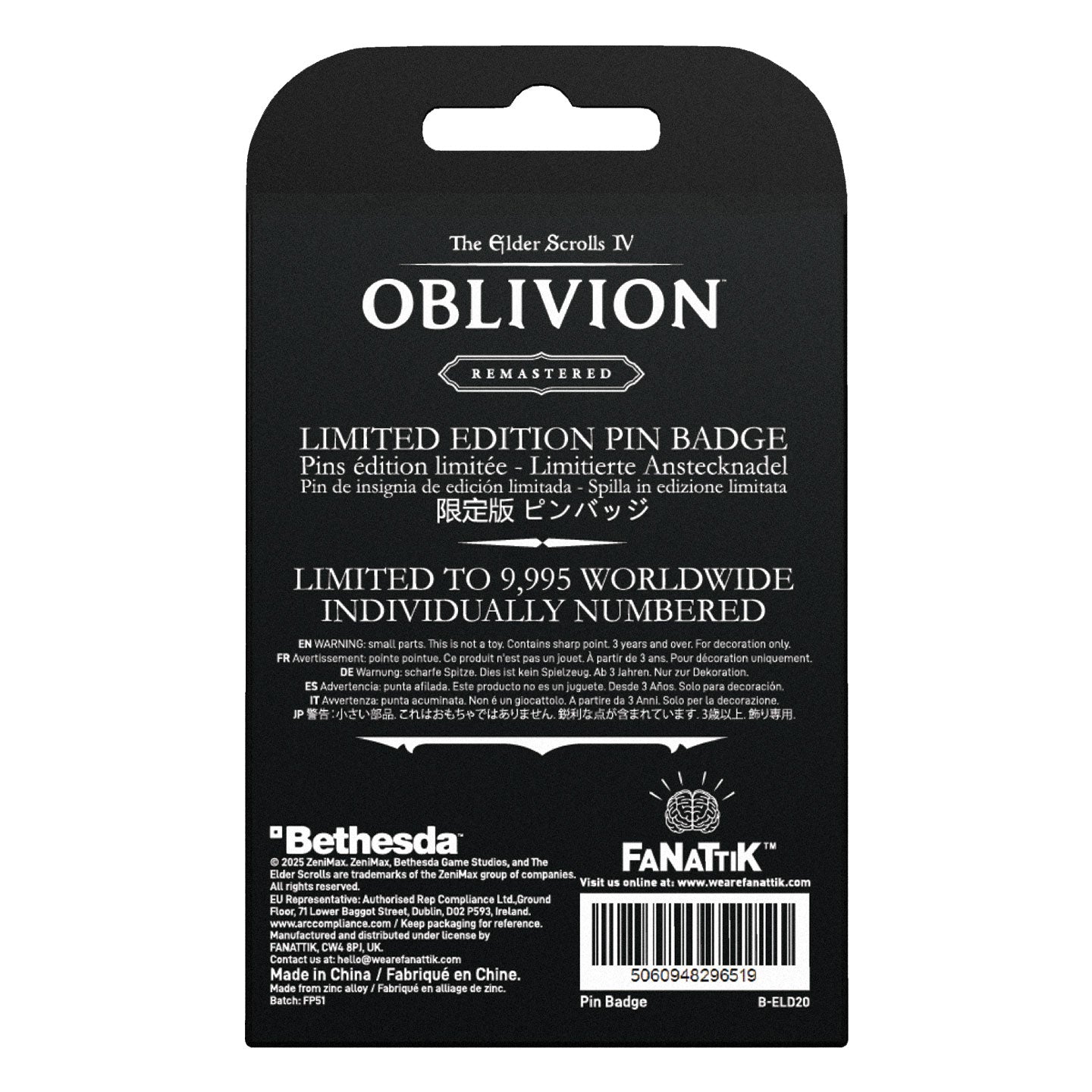 The Elder Scrolls IV: Oblivion Adoring Fan Pin Badge