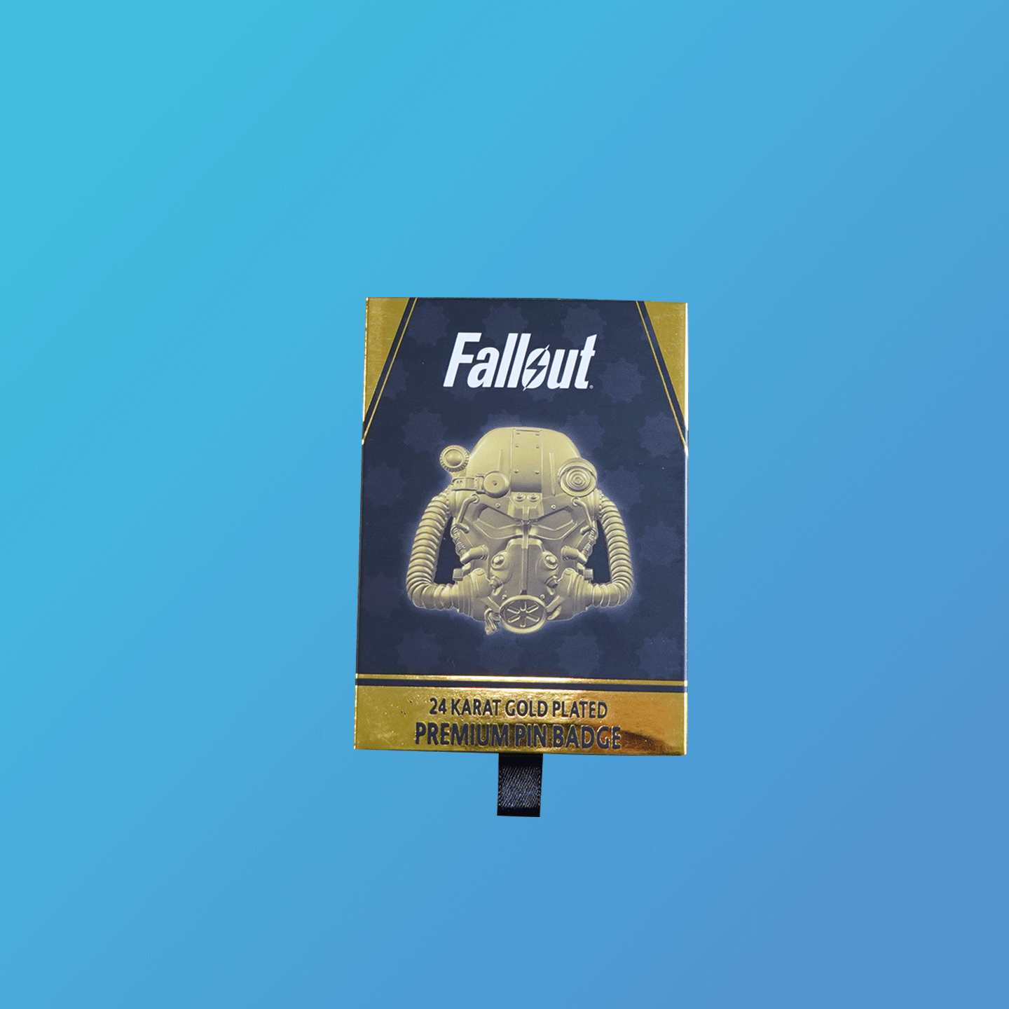 Fallout Limited Edition T-60 Power Armour Helmet 24k Gold Plated XL Pin Badge