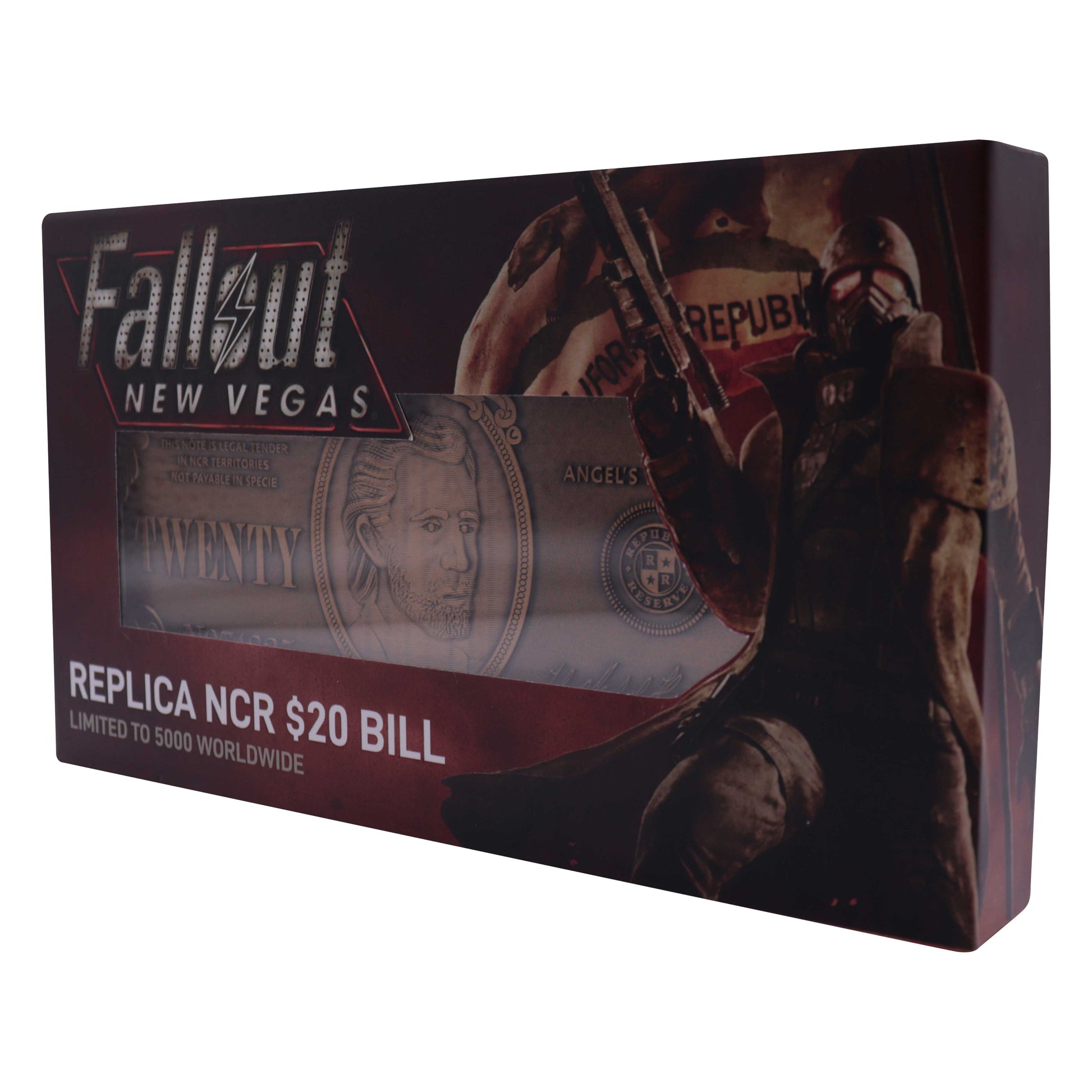 Fallout New Vegas Replica NCR $20 Bill packaging