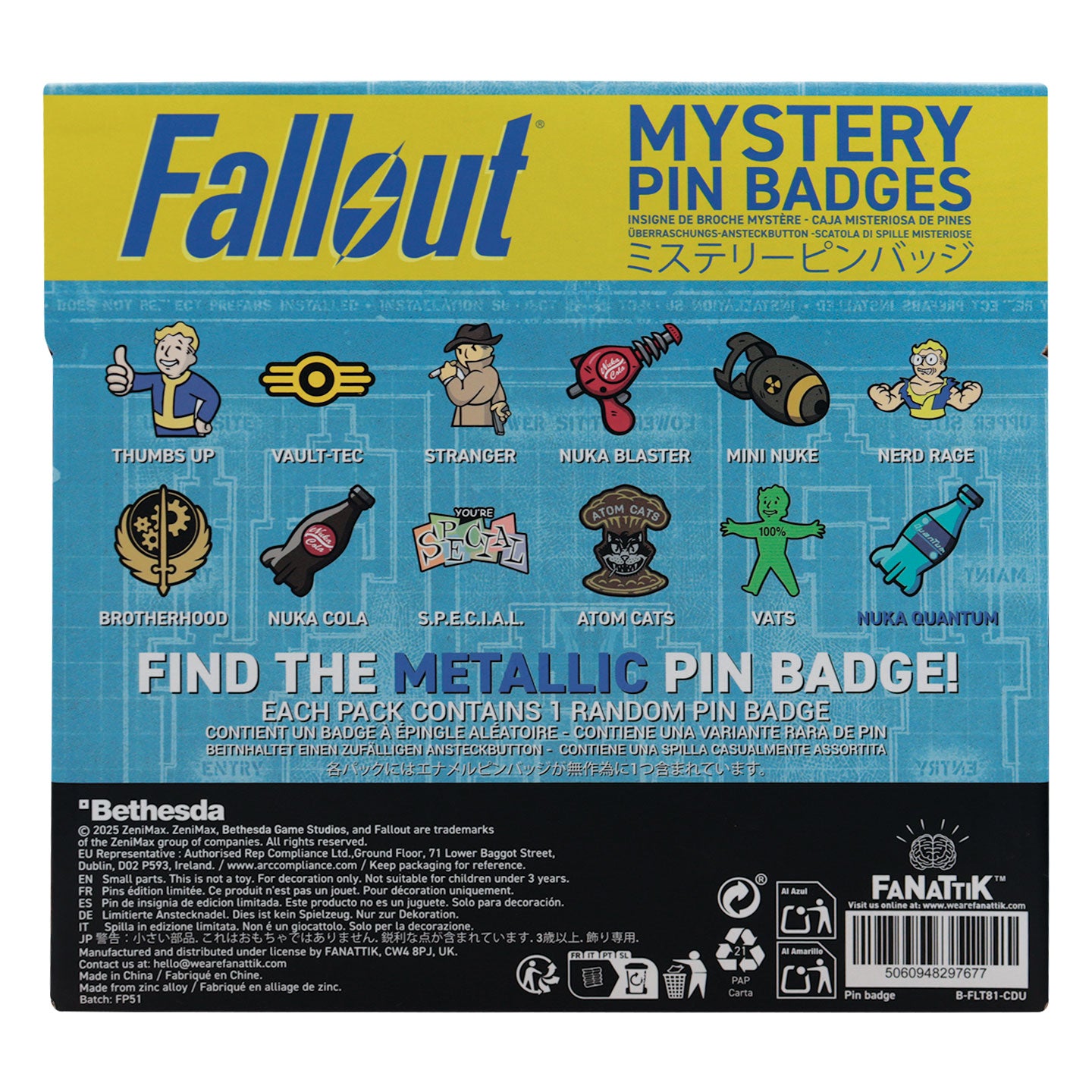 Fallout Mystery Pins Volume 2 CDU of 12