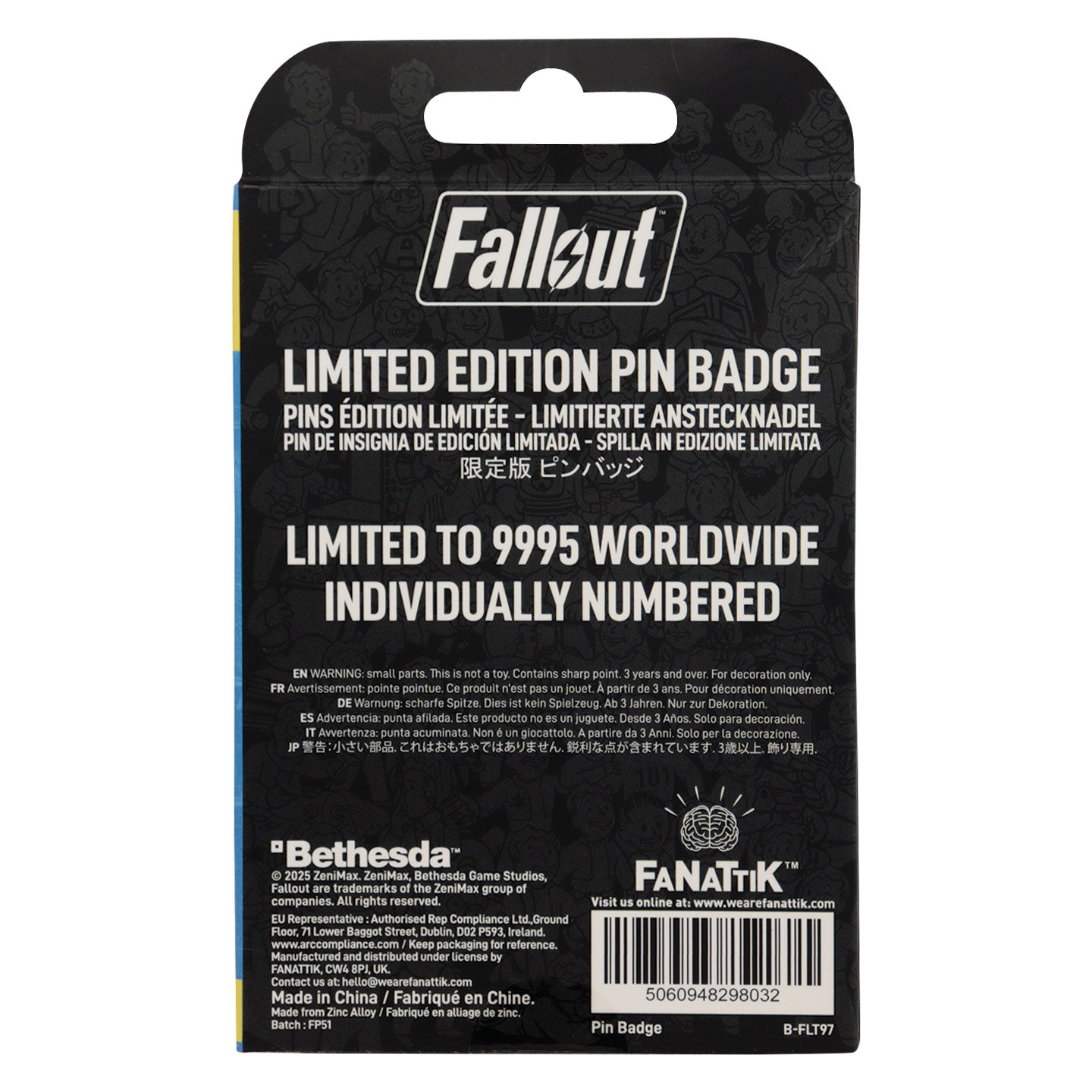 Fallout Limited Edition Charisma Boy Pin Badge