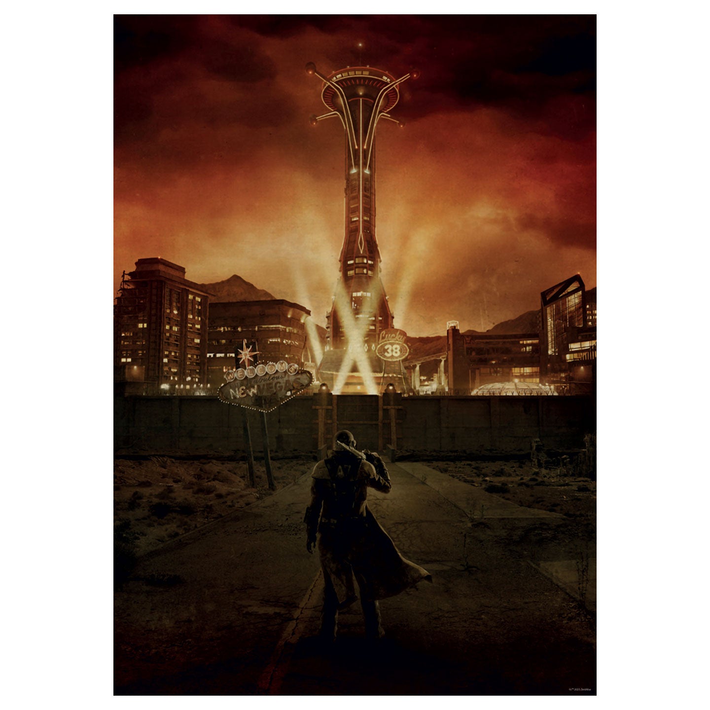 Fallout New Vegas Limited Edition A3 Art Print