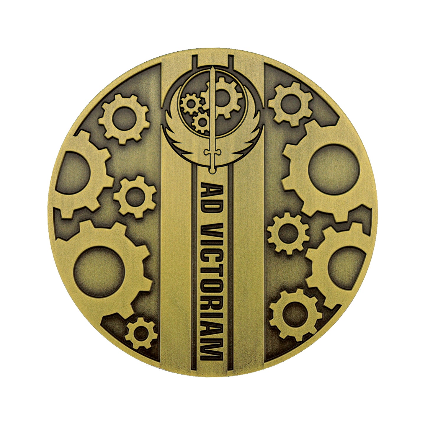 Fallout Brotherhood of Steel Medallion Reverse