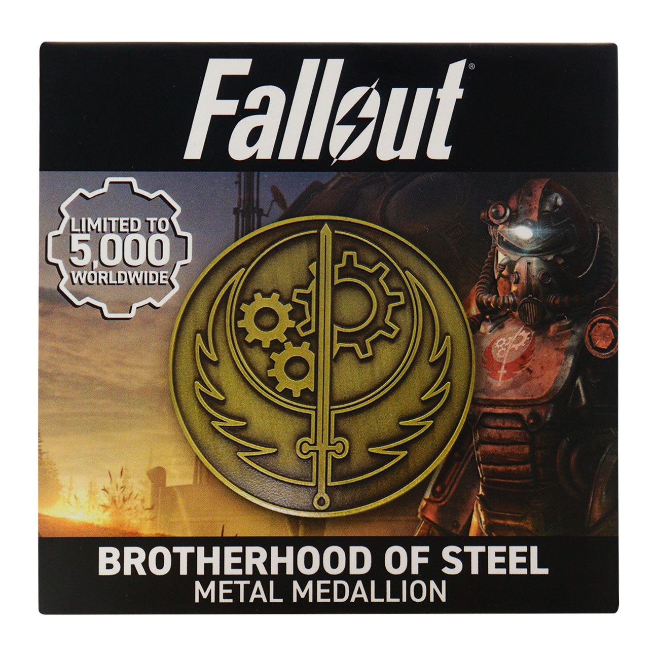 Fallout Brotherhood of Steel Medallion Packaging