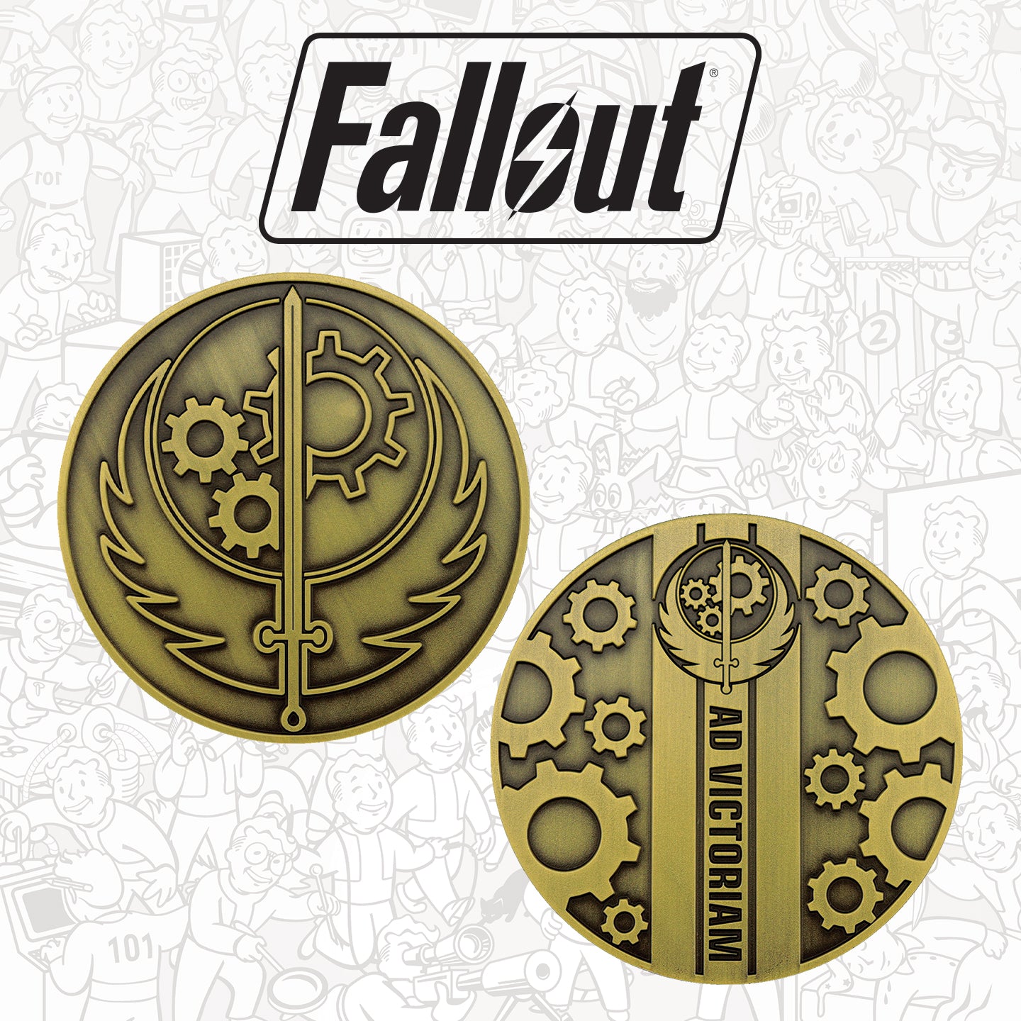 Fallout Brotherhood of Steel Medallion