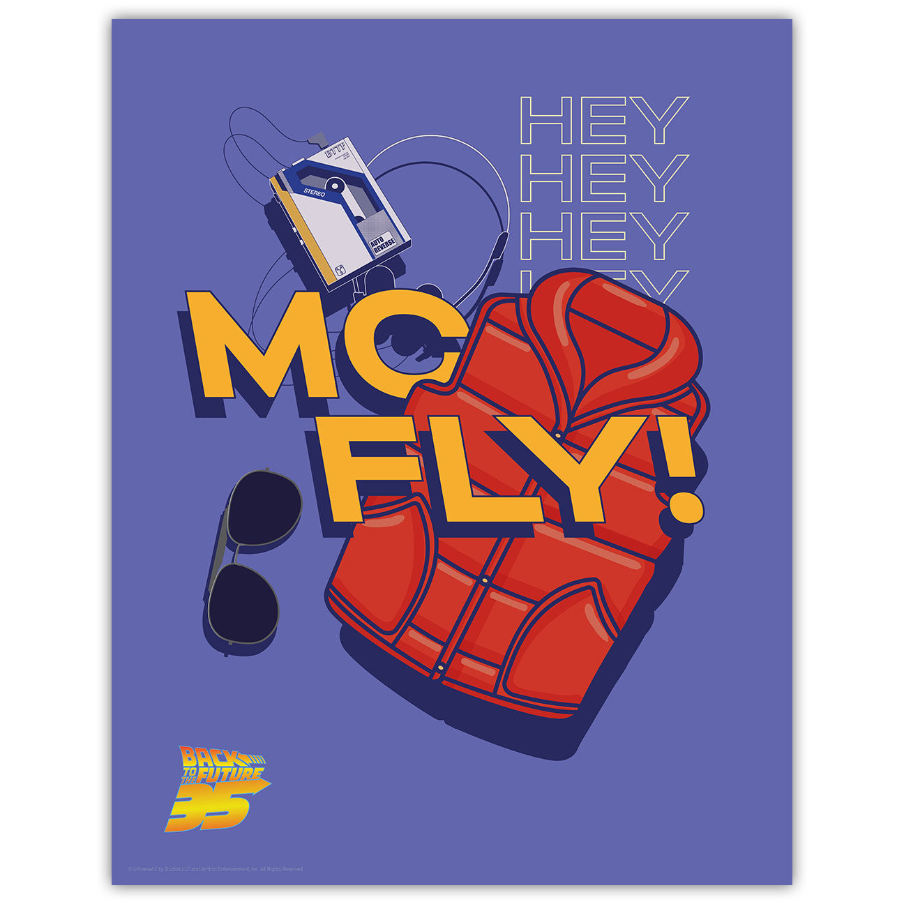 Back to the Future Hey McFly Limited Edition Art Print