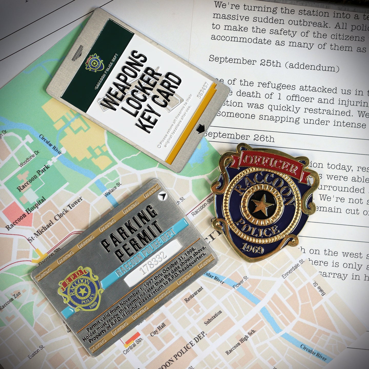 Resident Evil 2 Replica R.P.D. Welcome Pack