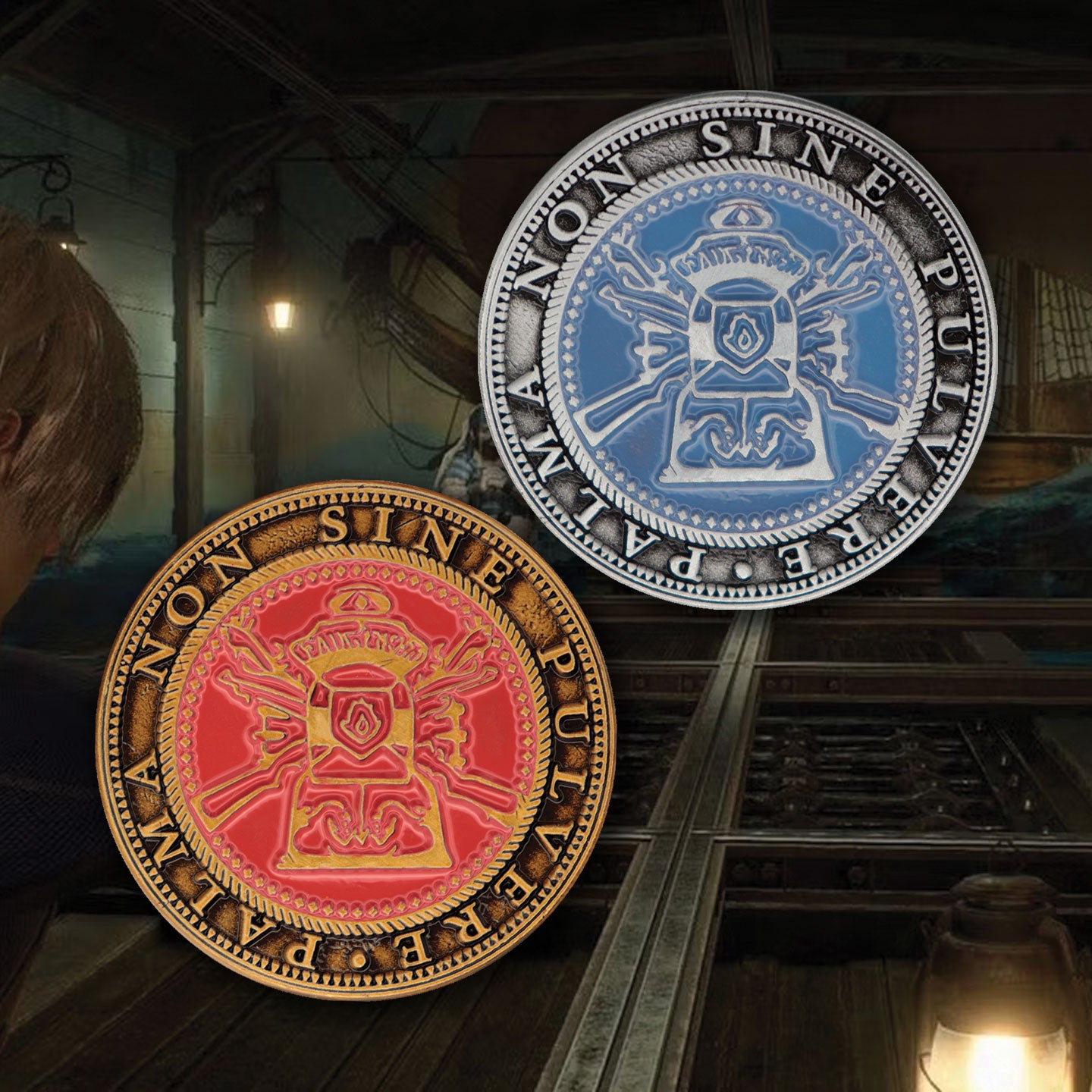 Resident Evil 4 - Set of Two Metal Shooting Gallery Tokens