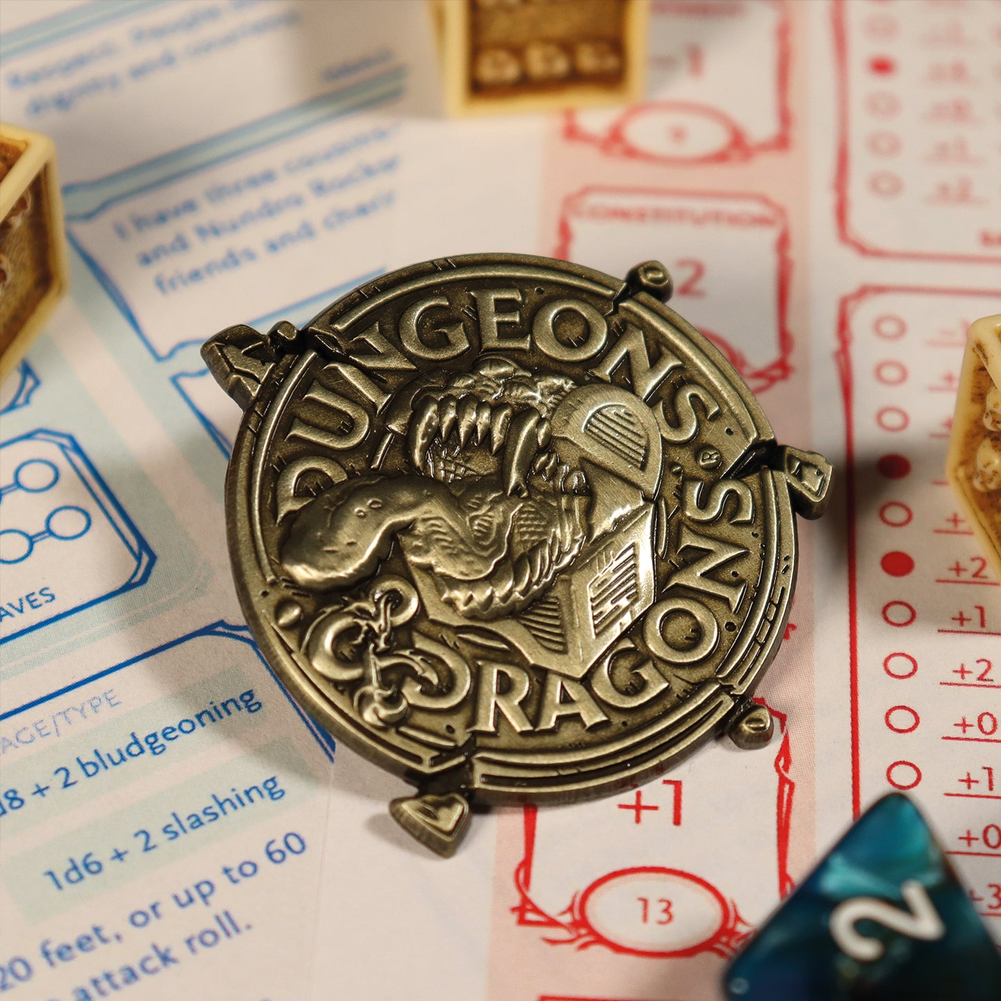 Dungeons & Dragons limited edition metal pin badge from Fanattik