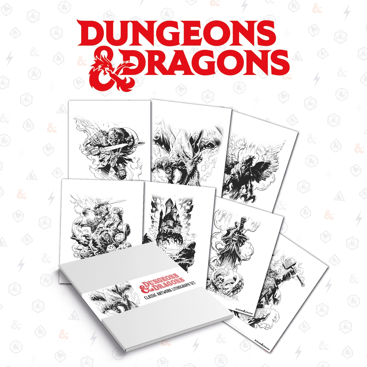 Dungeons & Dragons Limited Edition 7 Print Lithograph Set