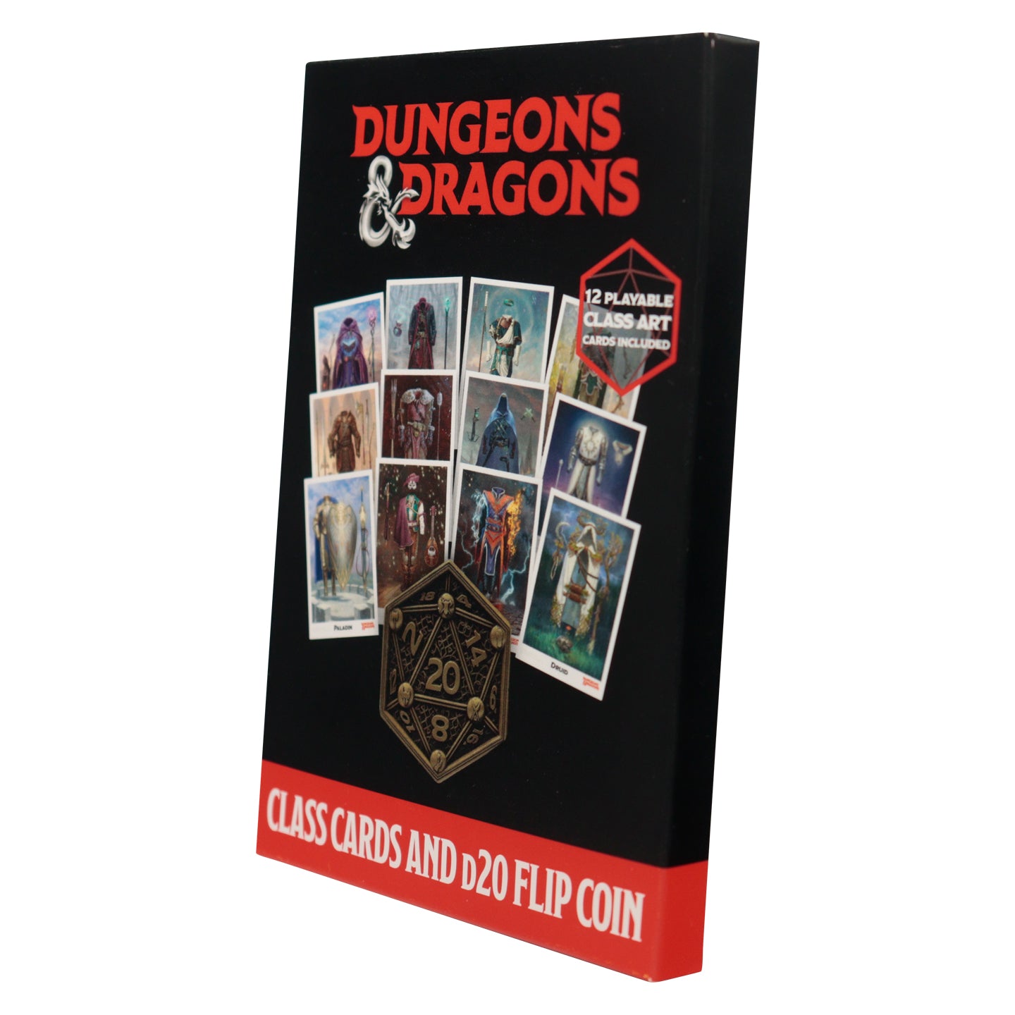 Dungeons & Dragons class cards and D20 flip coin set from Fanattik