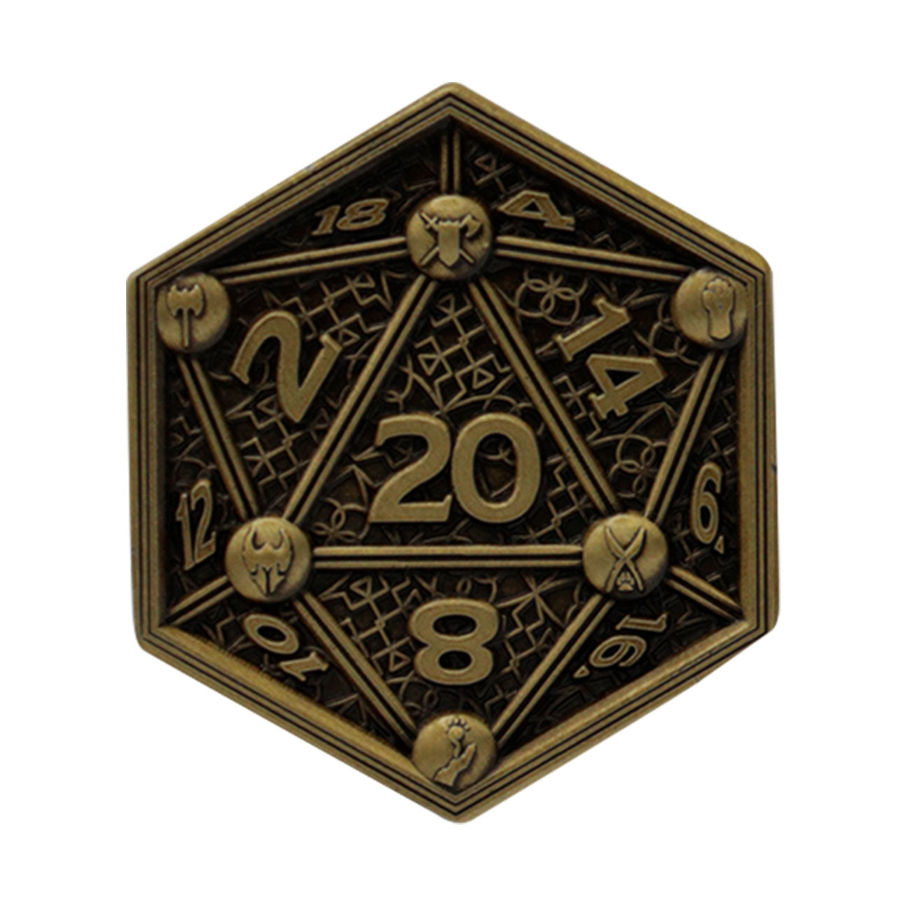 Dungeons & Dragons class cards and D20 flip coin set from Fanattik