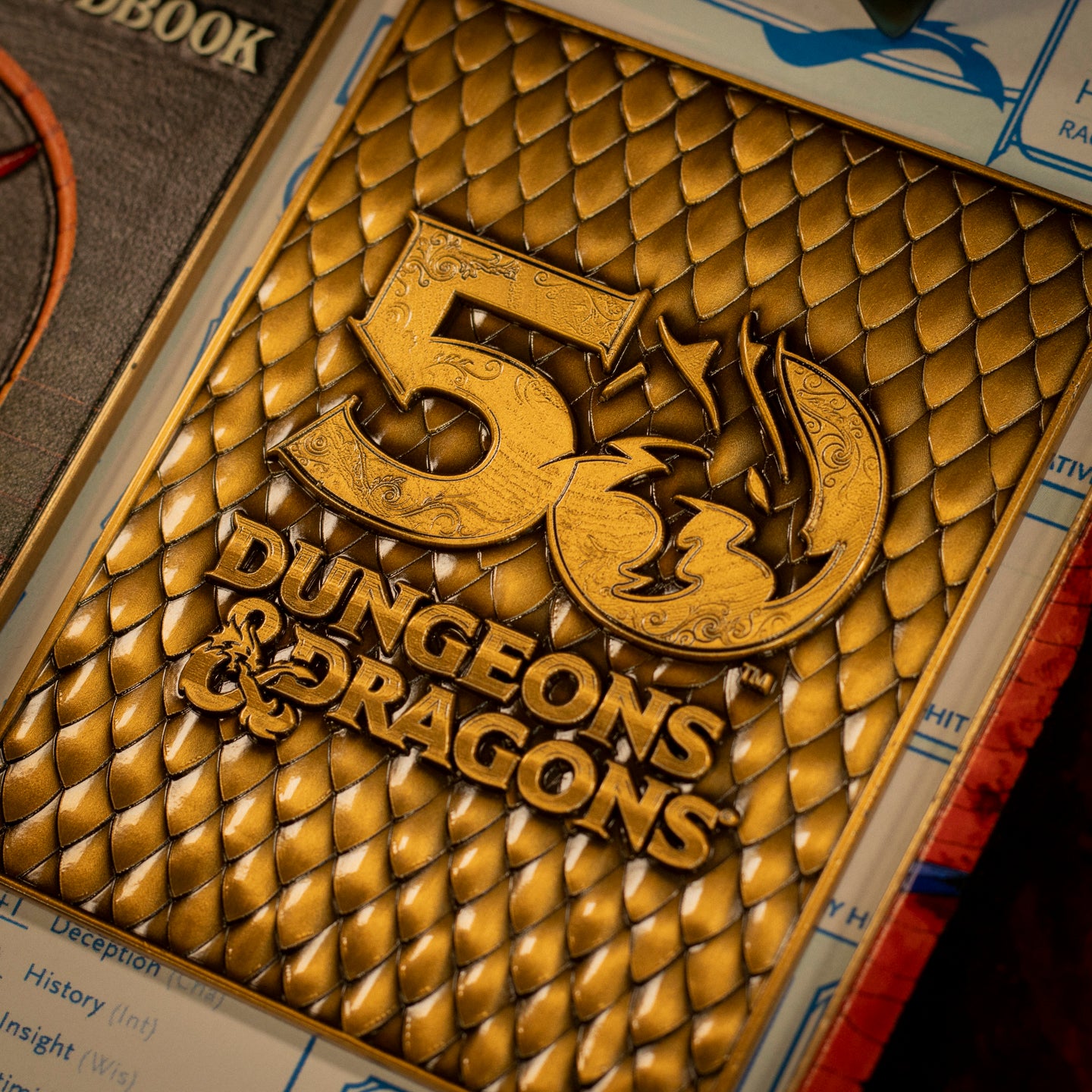Dungeons & Dragons 50th Anniversary 1st Edition Book Cover Collectible Ingot Set