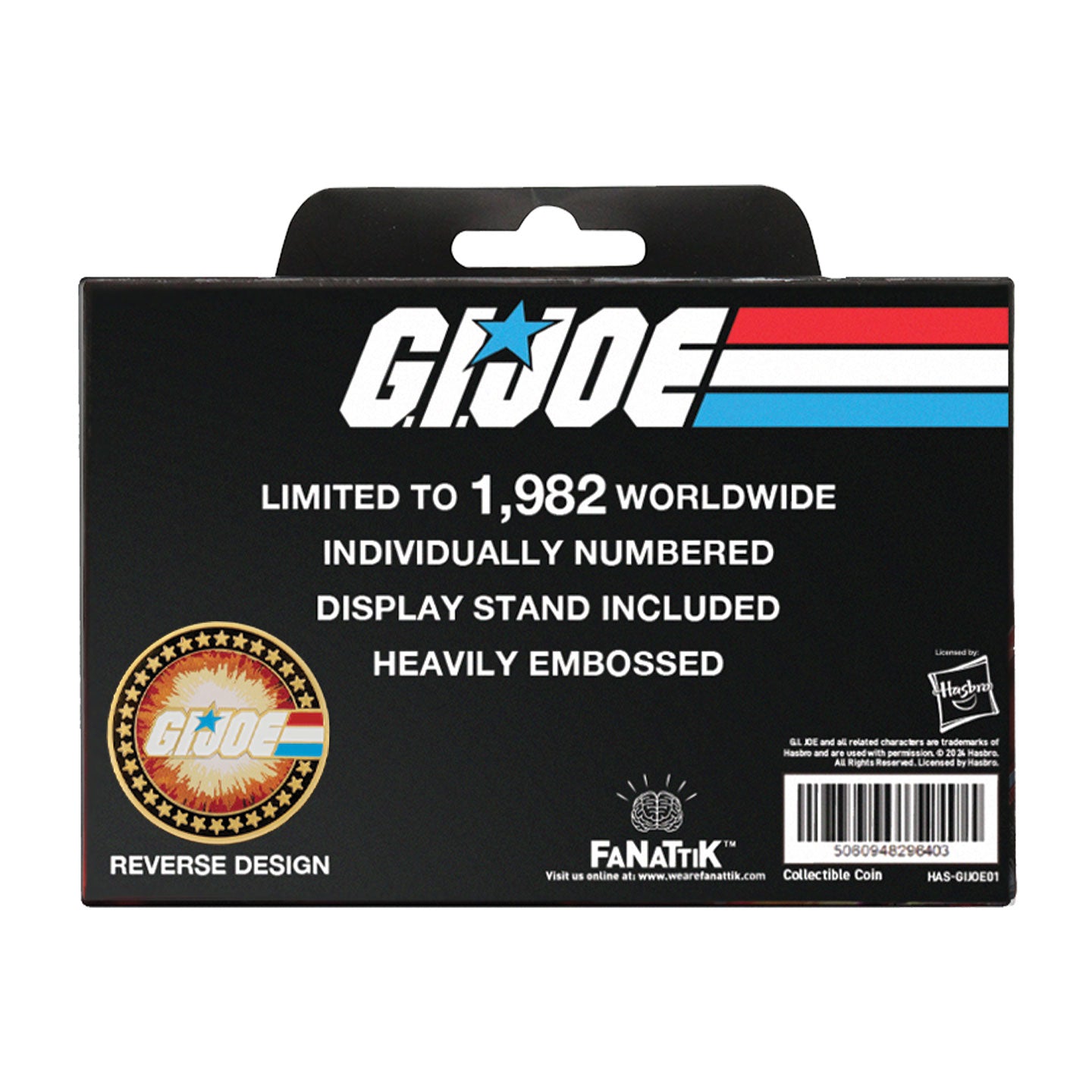 G.I. Joe: A Real American Hero 60th Anniversary 24k Gold Plated Coin