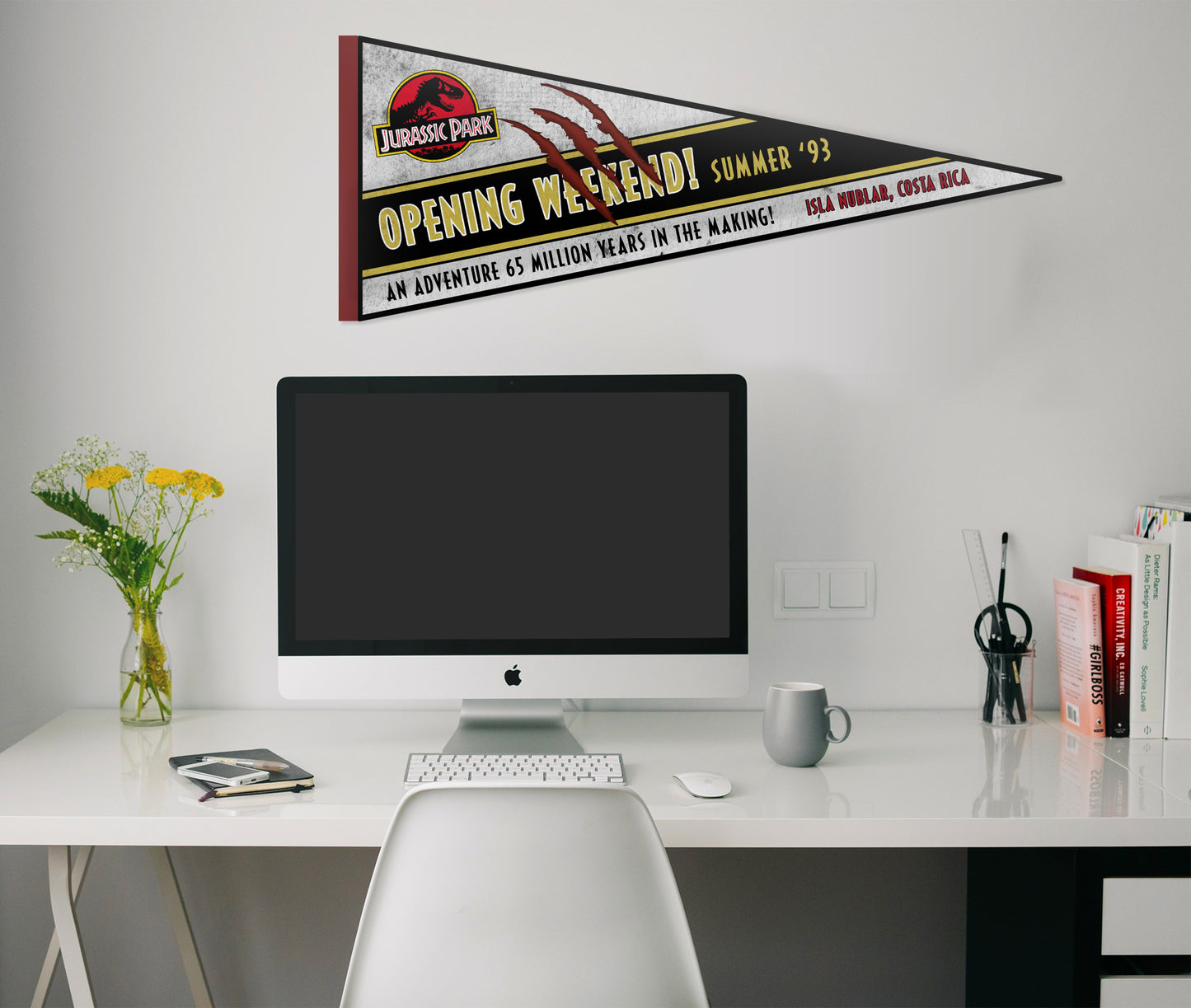 Jurassic Park Opening Weekend Pennant