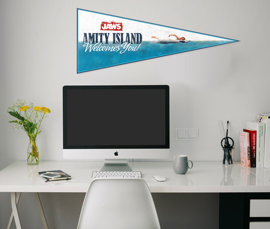 Jaws Welcome to Amity Island Pennant