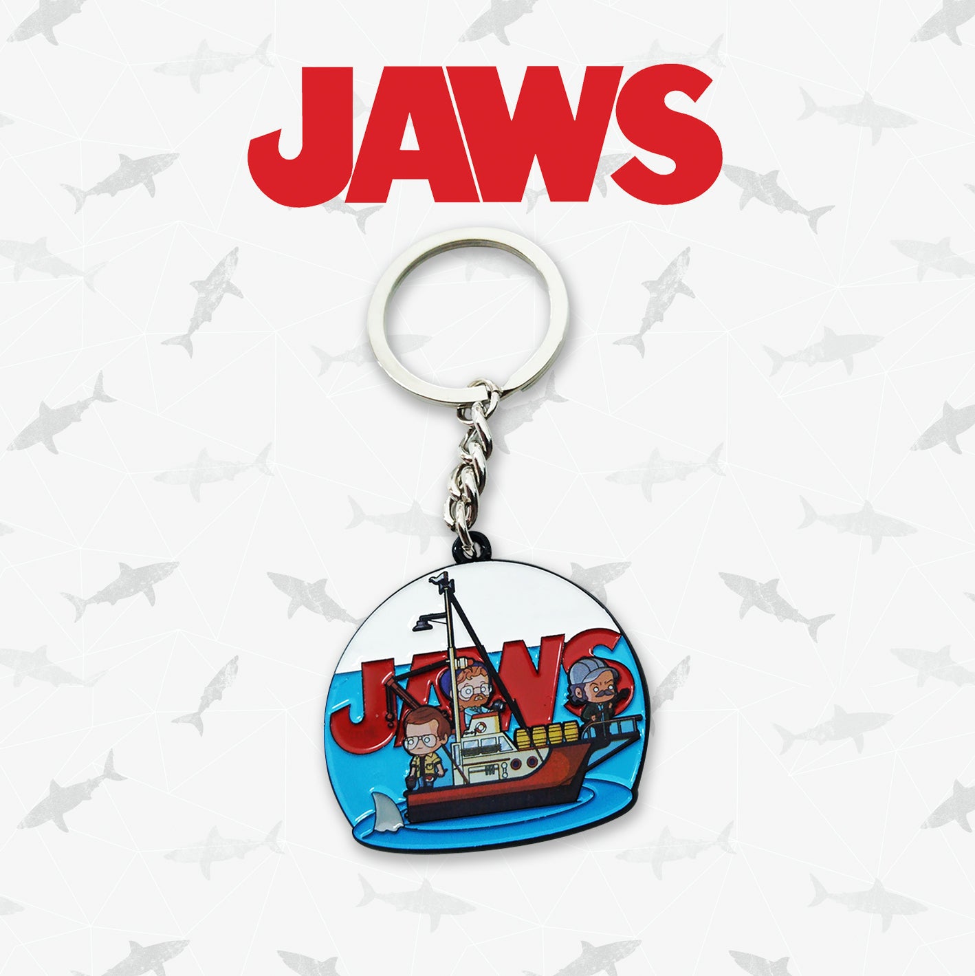 Jaws limited edition enamel key ring from Fanattik