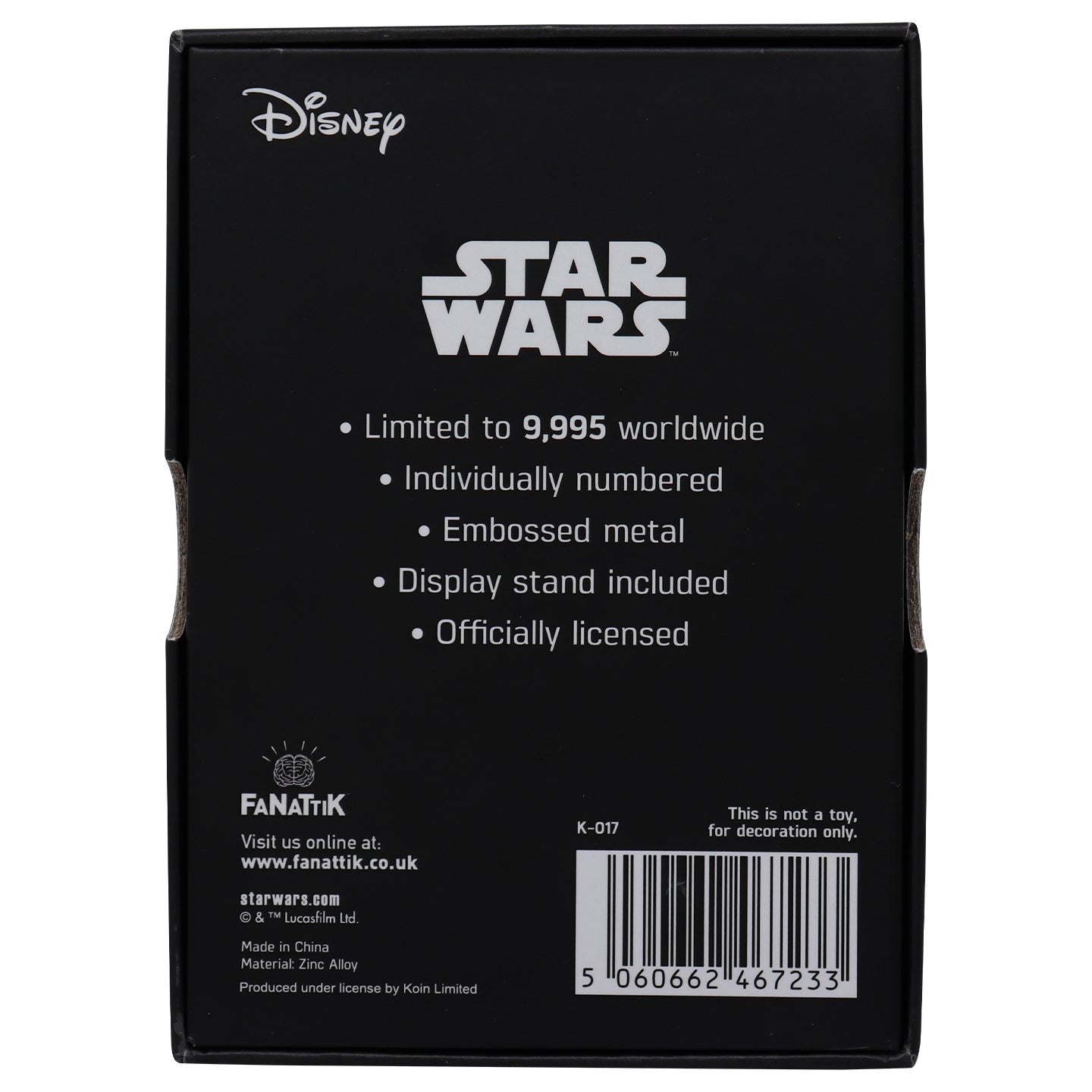 Star Wars Limited Edition Jabba the Hutt Ingot