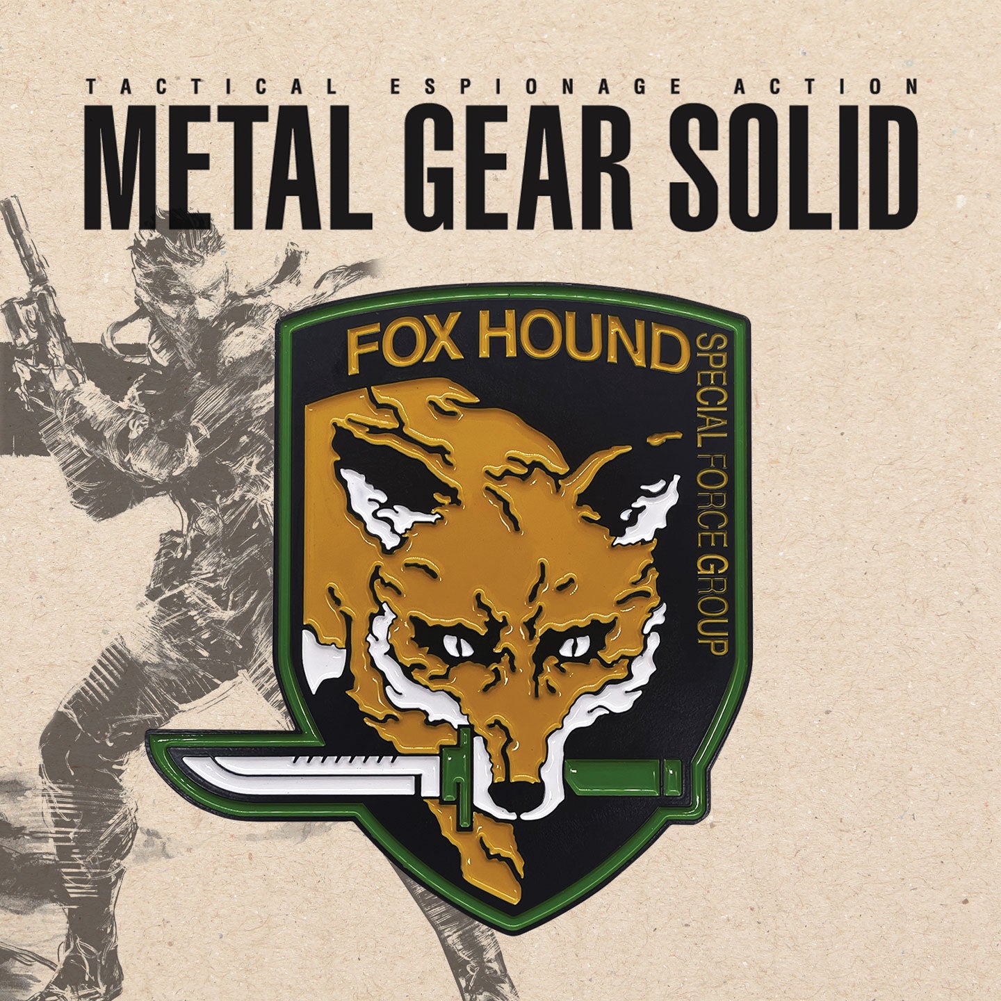 Metal Gear Solid limited edition foxhound insignia ingot from Fanattik