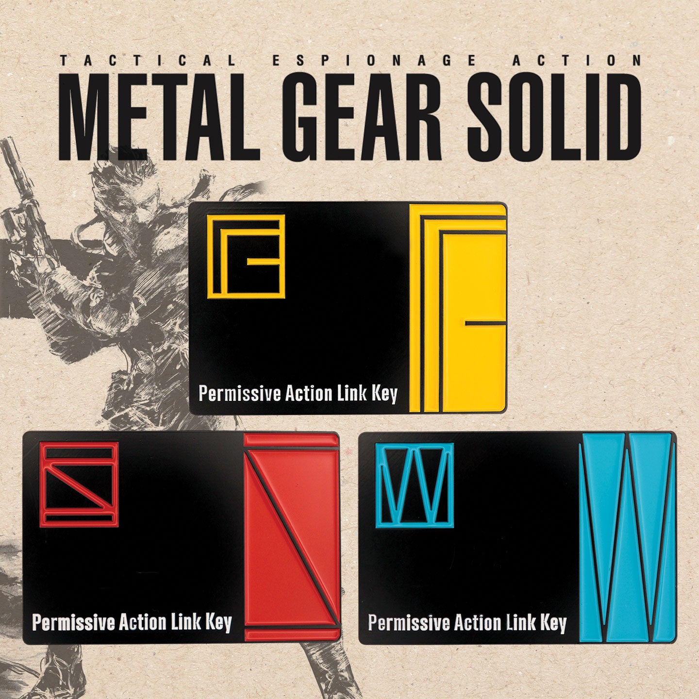 Metal Gear Solid collectible metal pal keycards set from Fanattik