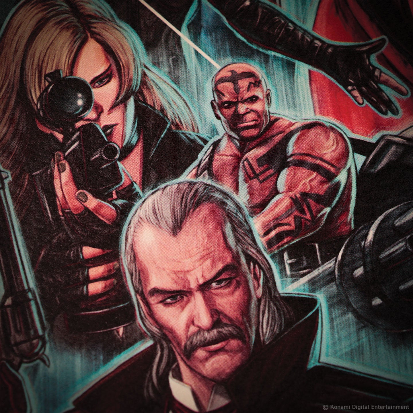 Metal Gear Solid Montage A3 Art Print