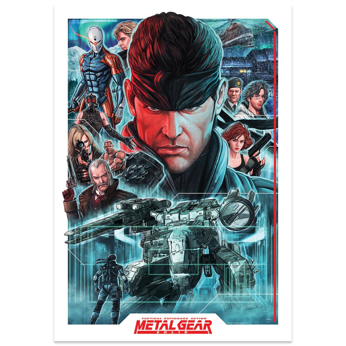 metal gear solid sketches Metal Gear Solid Montage Limited Edition Art Print