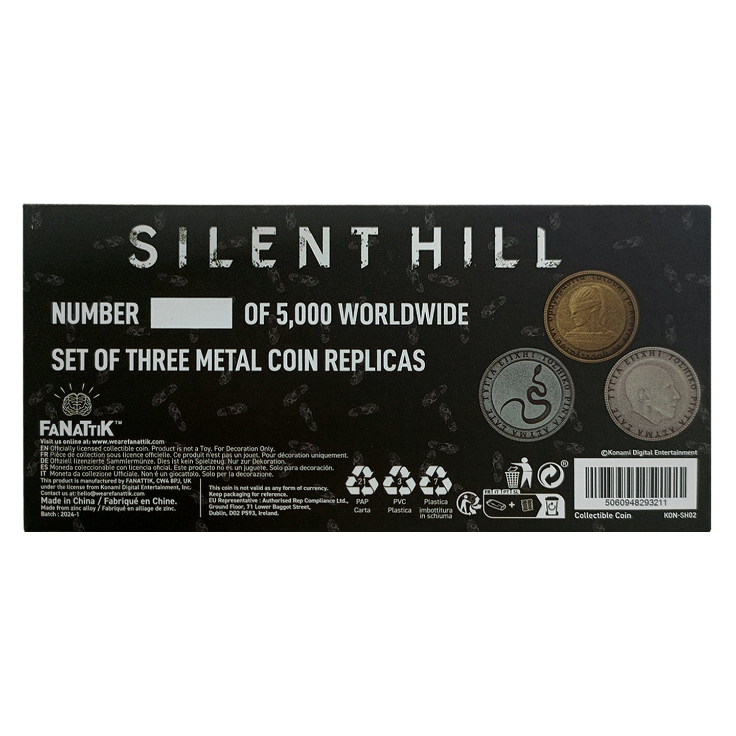 Silent Hill set of 3 collectible coins from Fanattik