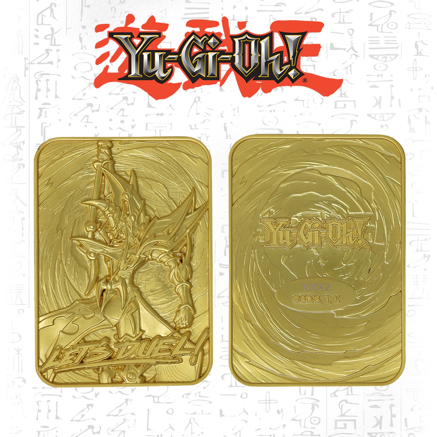 Yu-Gi-Oh! Limited Edition 24k Gold Plated Dark Paladin Metal Card
