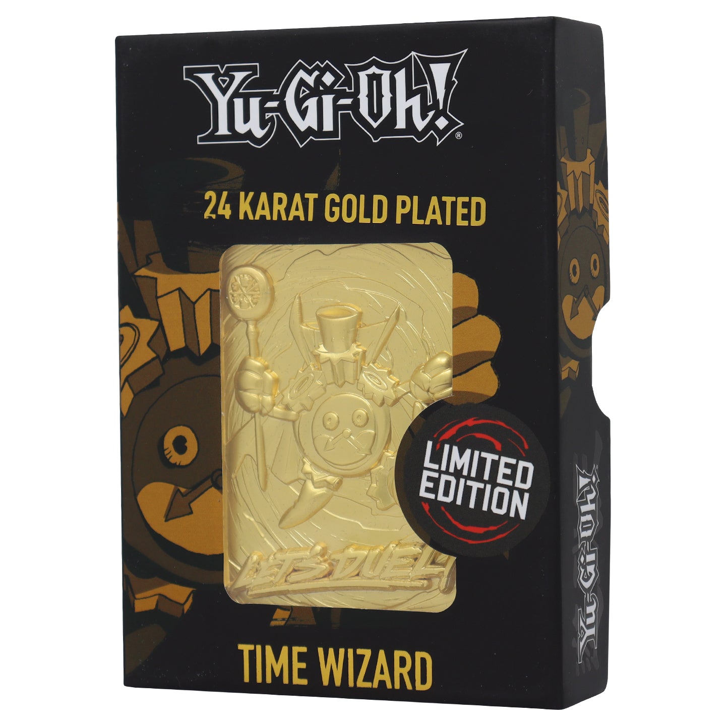 Yu-Gi-Oh! Time Wizard 24K Gold Plated Limited Edition Card Yu-Gi-Oh! Time Wizard 24K Gold Plated Limited Edition Card