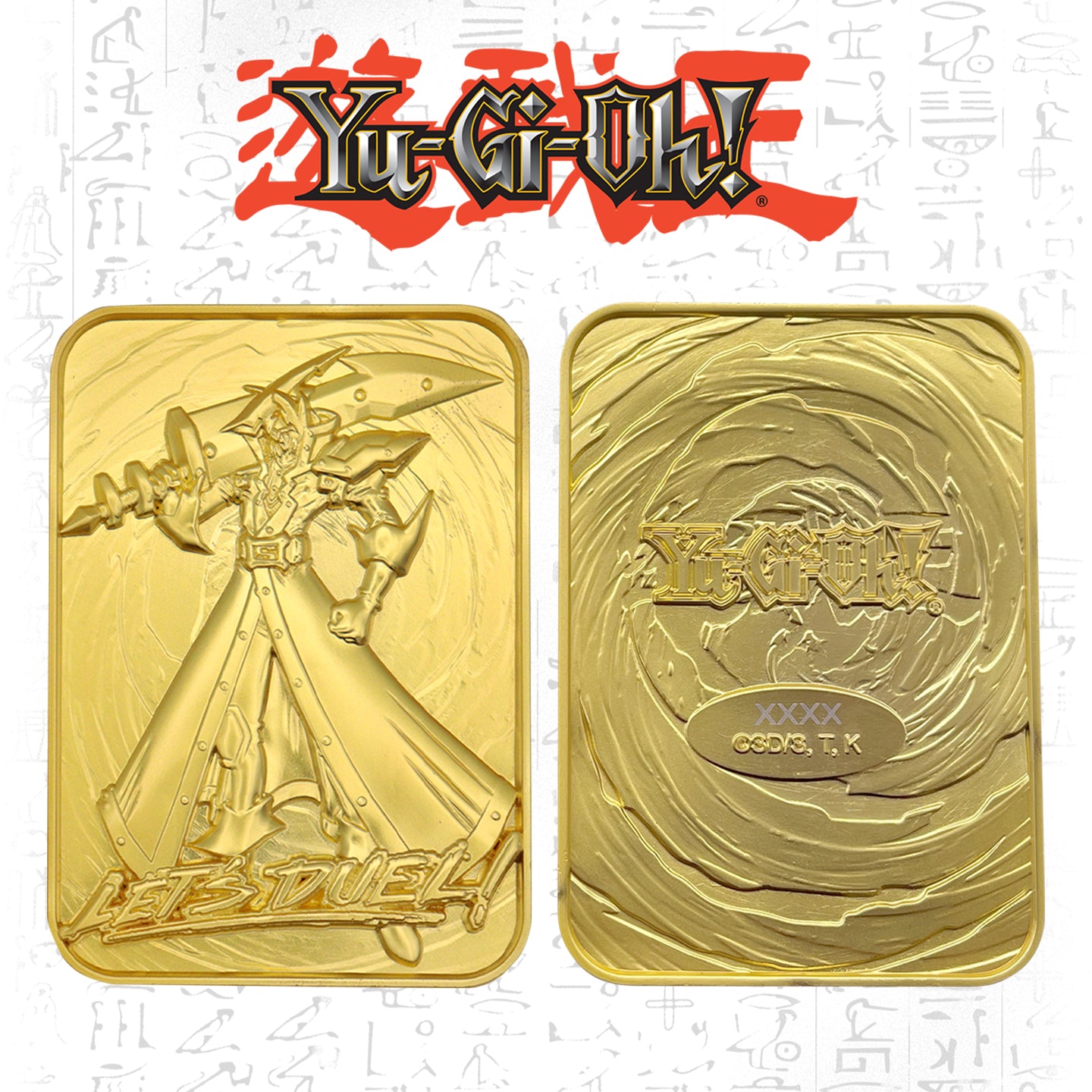 Yu-Gi-Oh! 24k gold plated silent swordsman level 4 collectible metal card from Fanattik