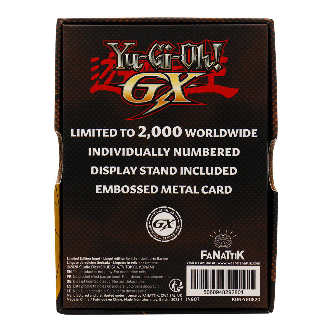 Yu-Gi-Oh! GX Elemental Hero Avian 24K Gold Plated Ingot