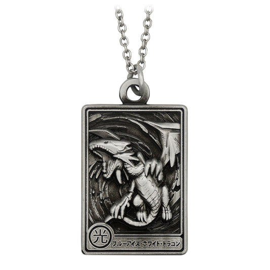 Yu-Gi-Oh! Blue eyes white dragon collectible metal necklace from Fanattik