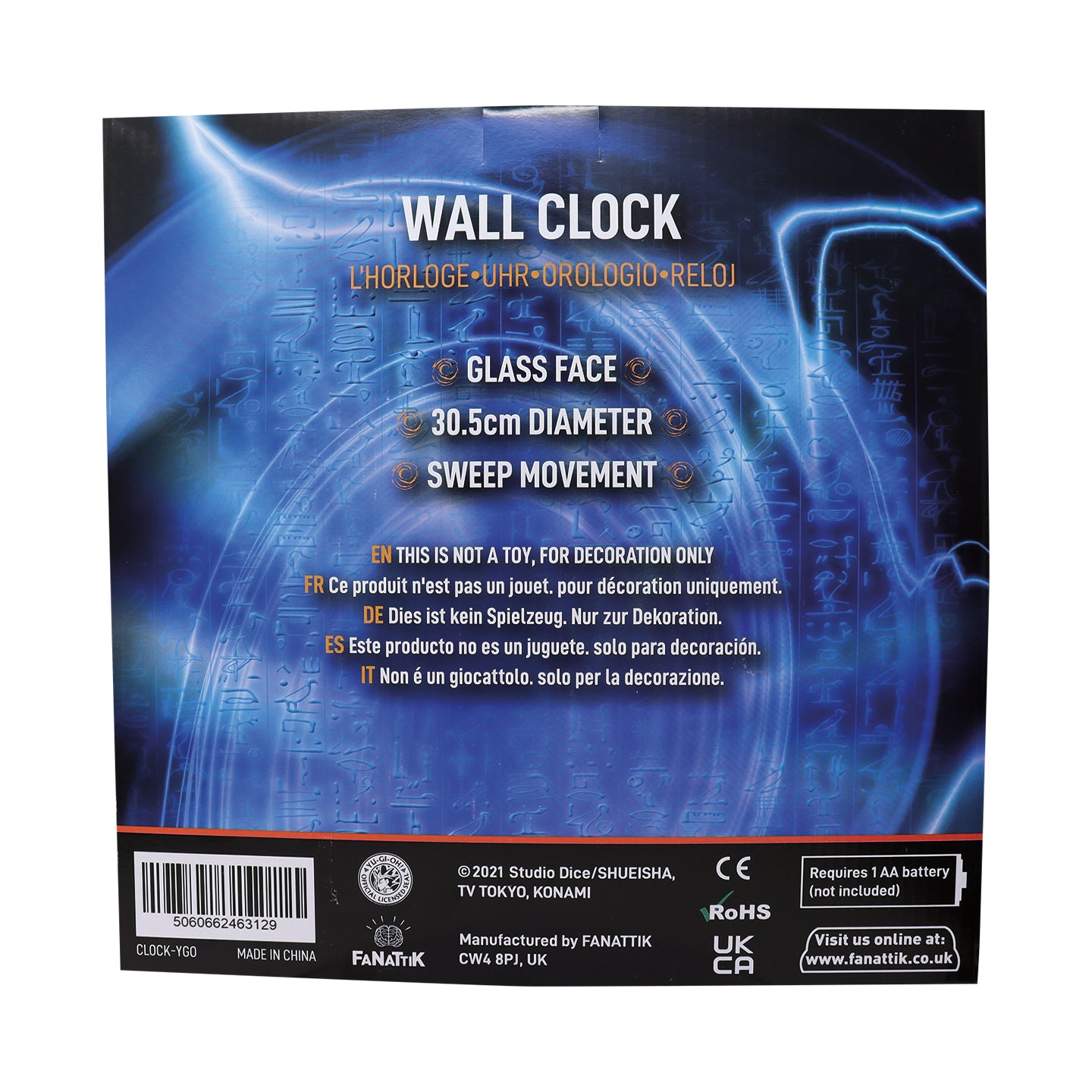 Yu-Gi-Oh! It's time to duel! Wall Clock