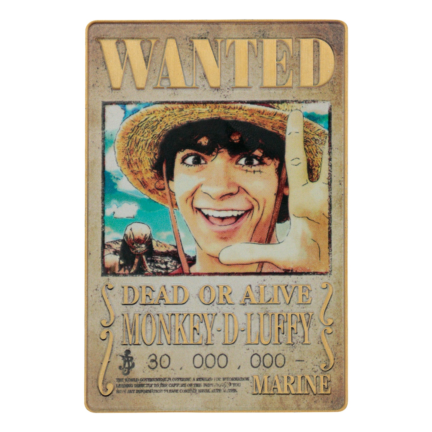 One Piece Limited Edition Wanted Poster Ingot Face