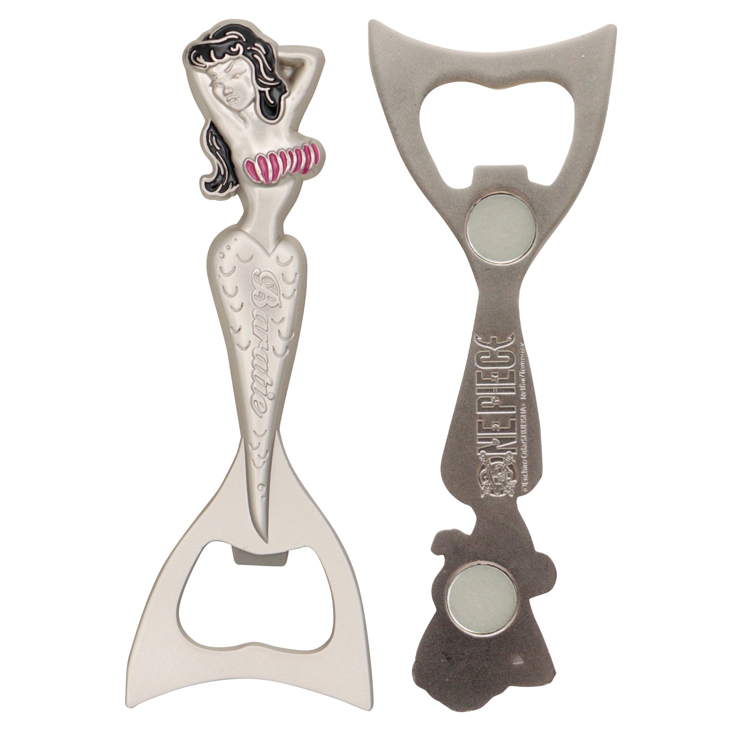 One Piece Baratie Mermaid Bottle Opener Front and Reverse