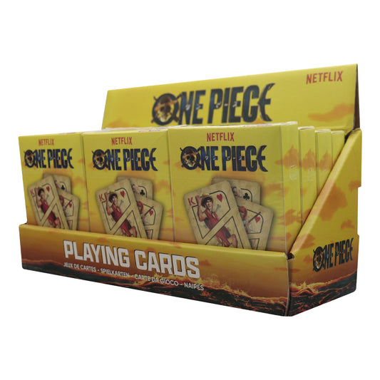 One Piece Playing Cards CDU Containing 12 Packs