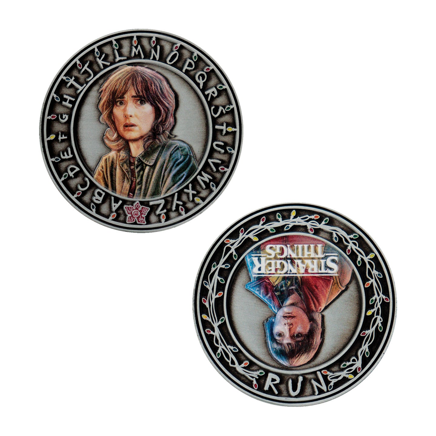 Stranger Things Will and Joyce Collectible Coin Front and Reverse