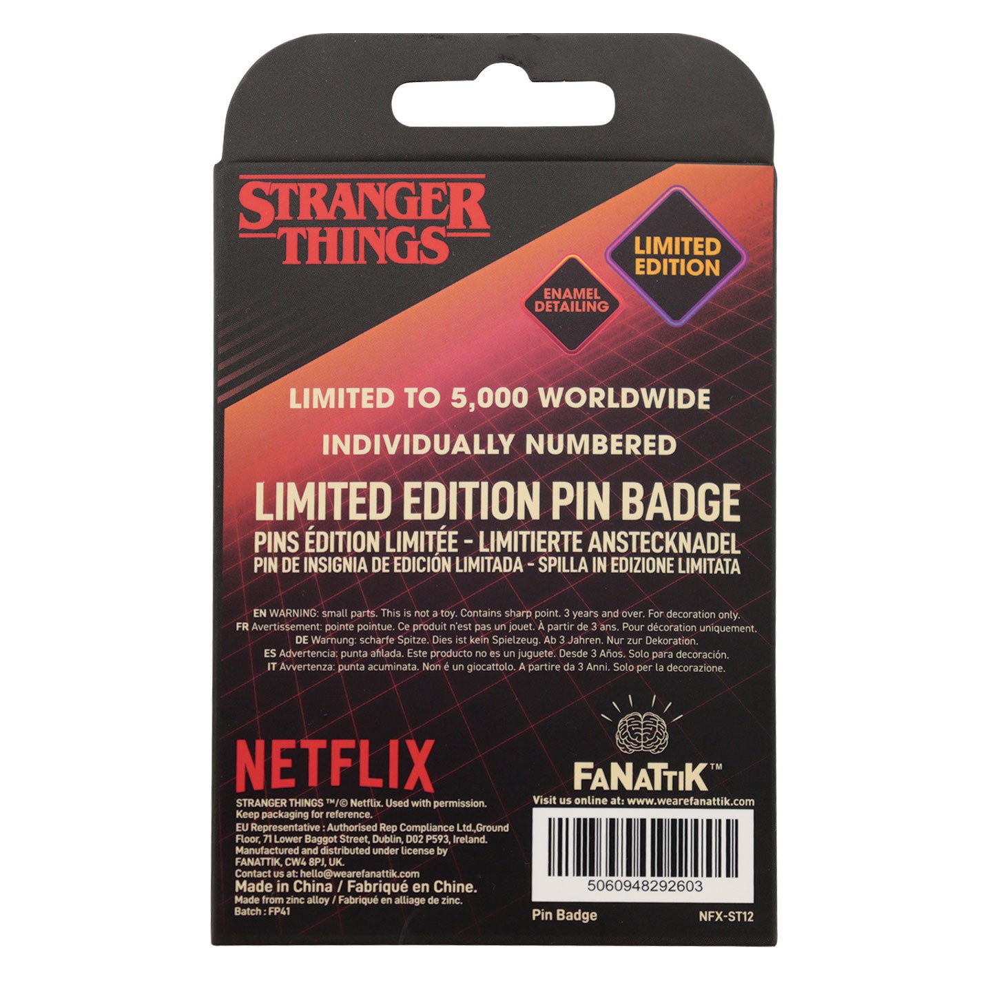 Stranger Things Hopper Pin Badge