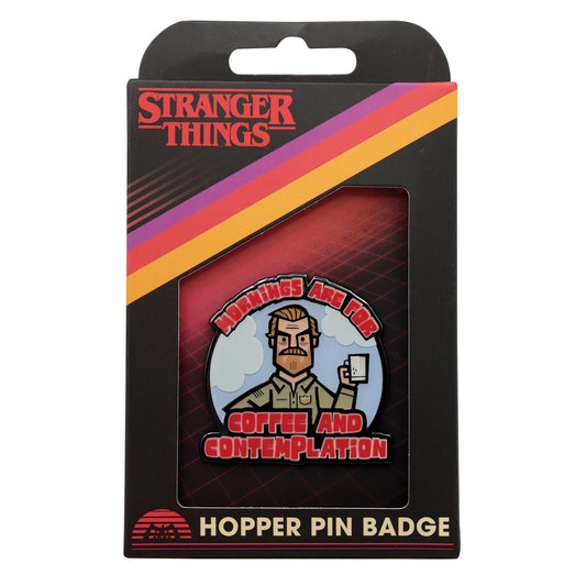 Stranger Things Hopper Pin Badge