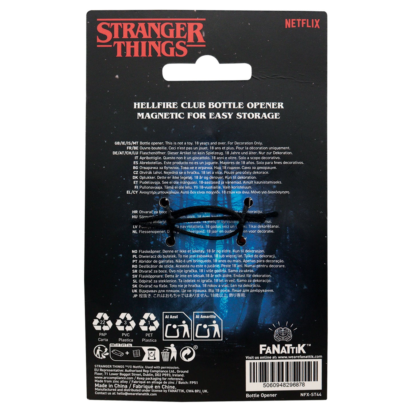 Stranger Things Hellfire Club Bottle Opener