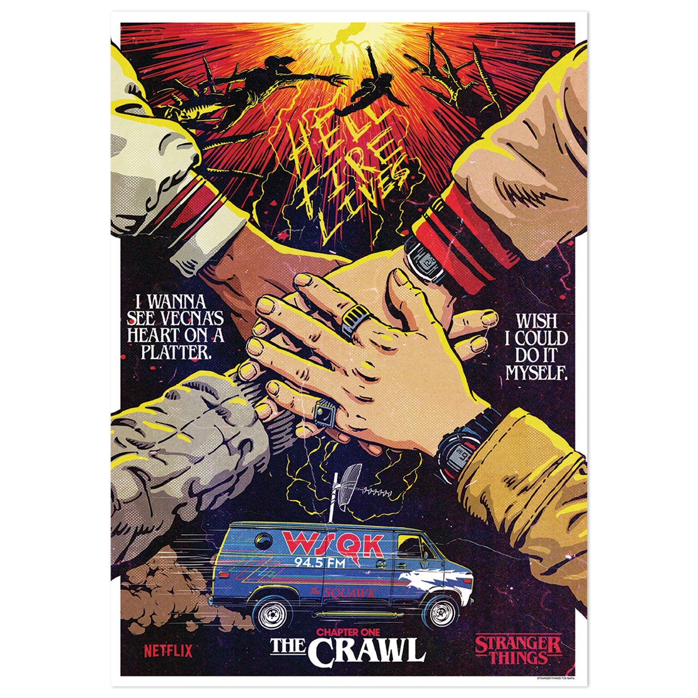 Stranger Things 5 - 'The Crawl' Art Print