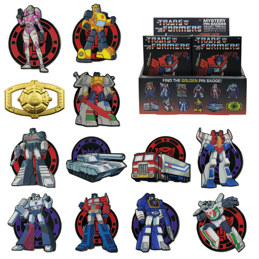 Transformers Mystery Pin Badge CDU Containing 12 Blind Boxes