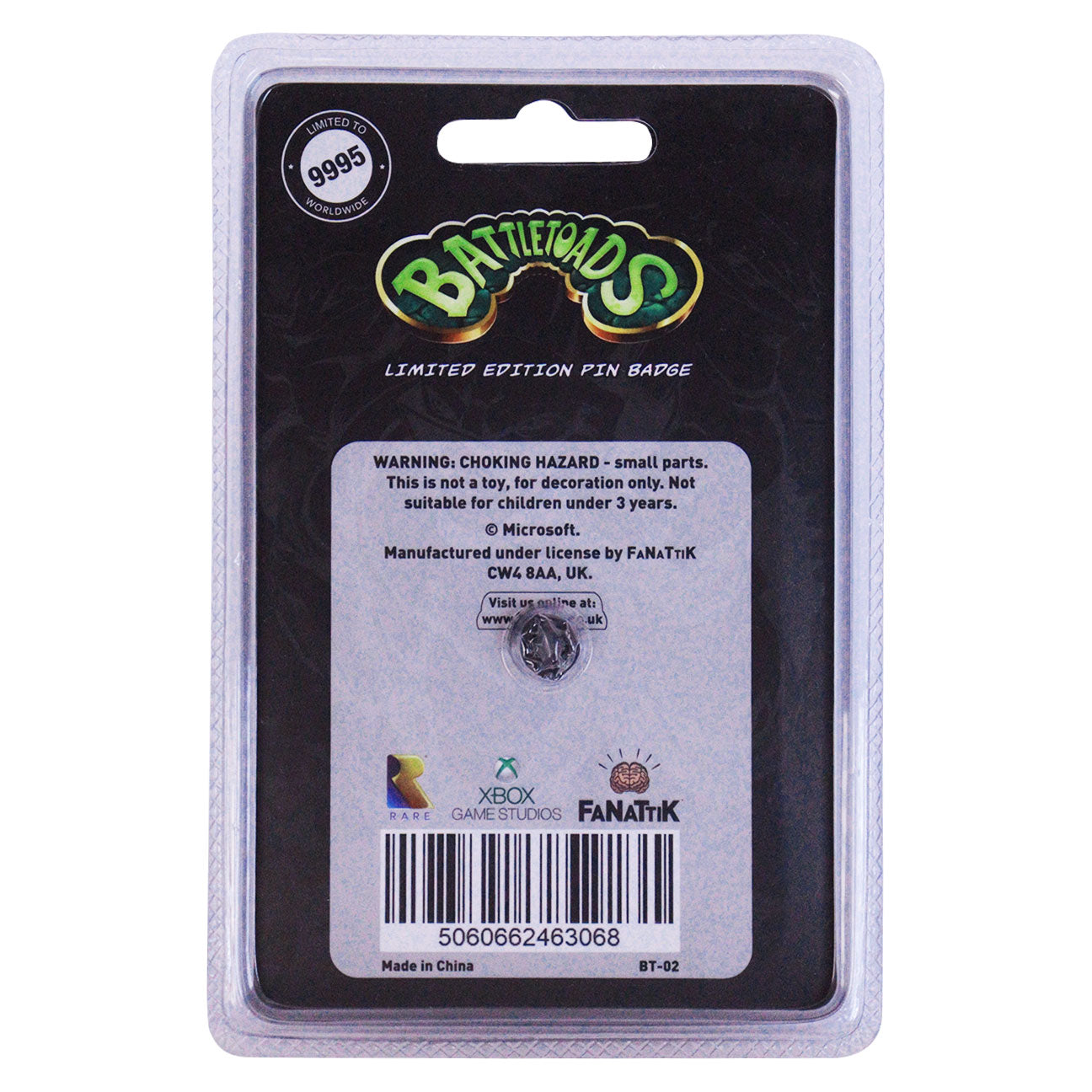 Battletoads Limited Edition Pin Badge