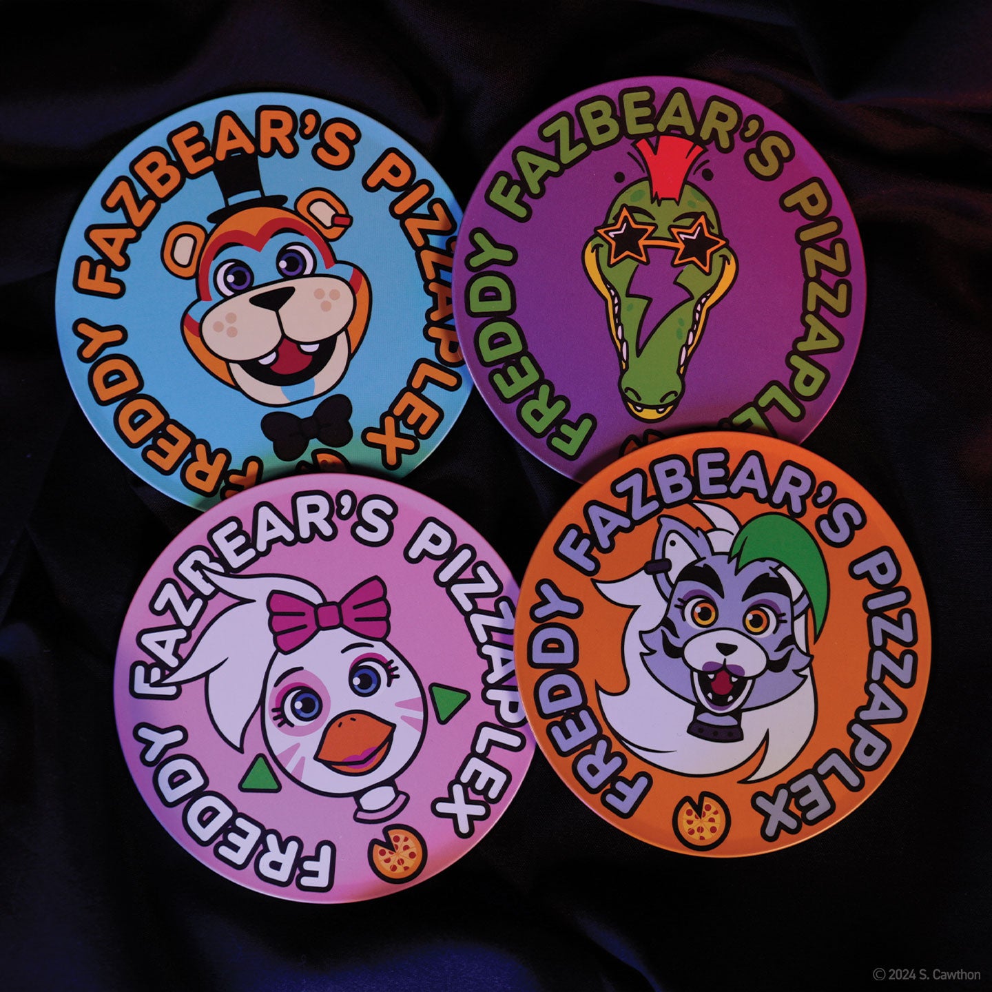Five Nights at Freddy's Printed Drinks Coasters Each Design