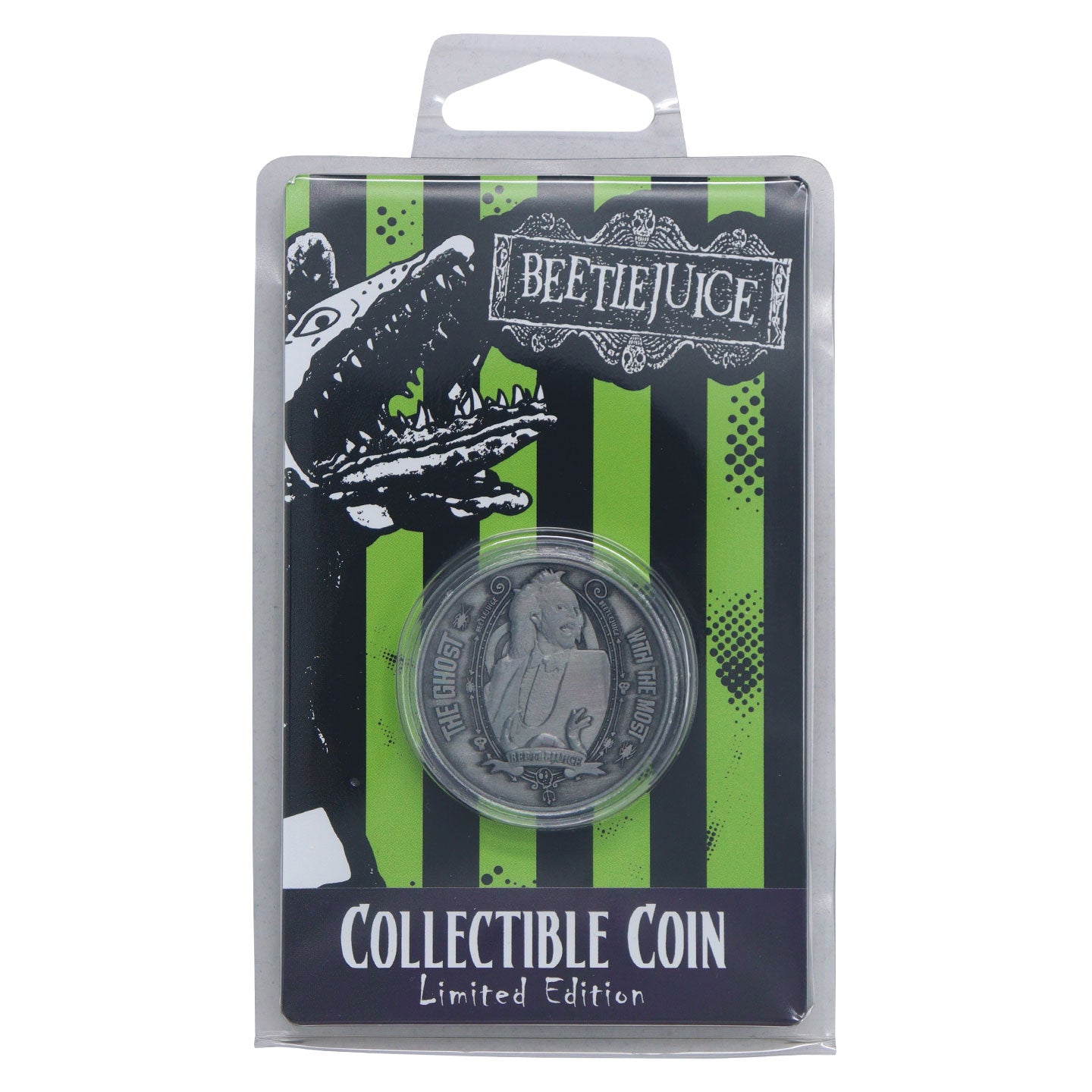 Beetlejuice limited edition double-sided collectible coin from Fanattik