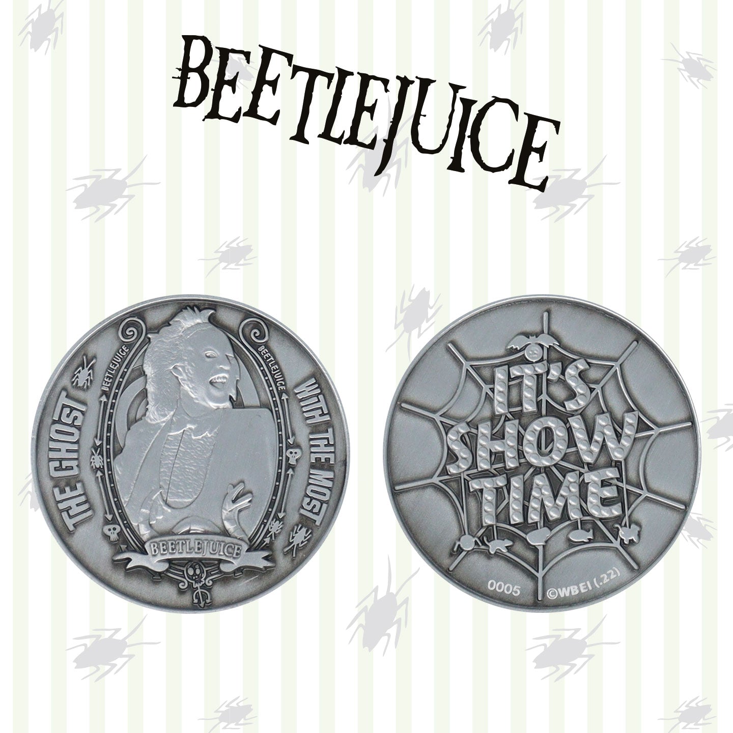 Beetlejuice limited edition double-sided collectible coin from Fanattik