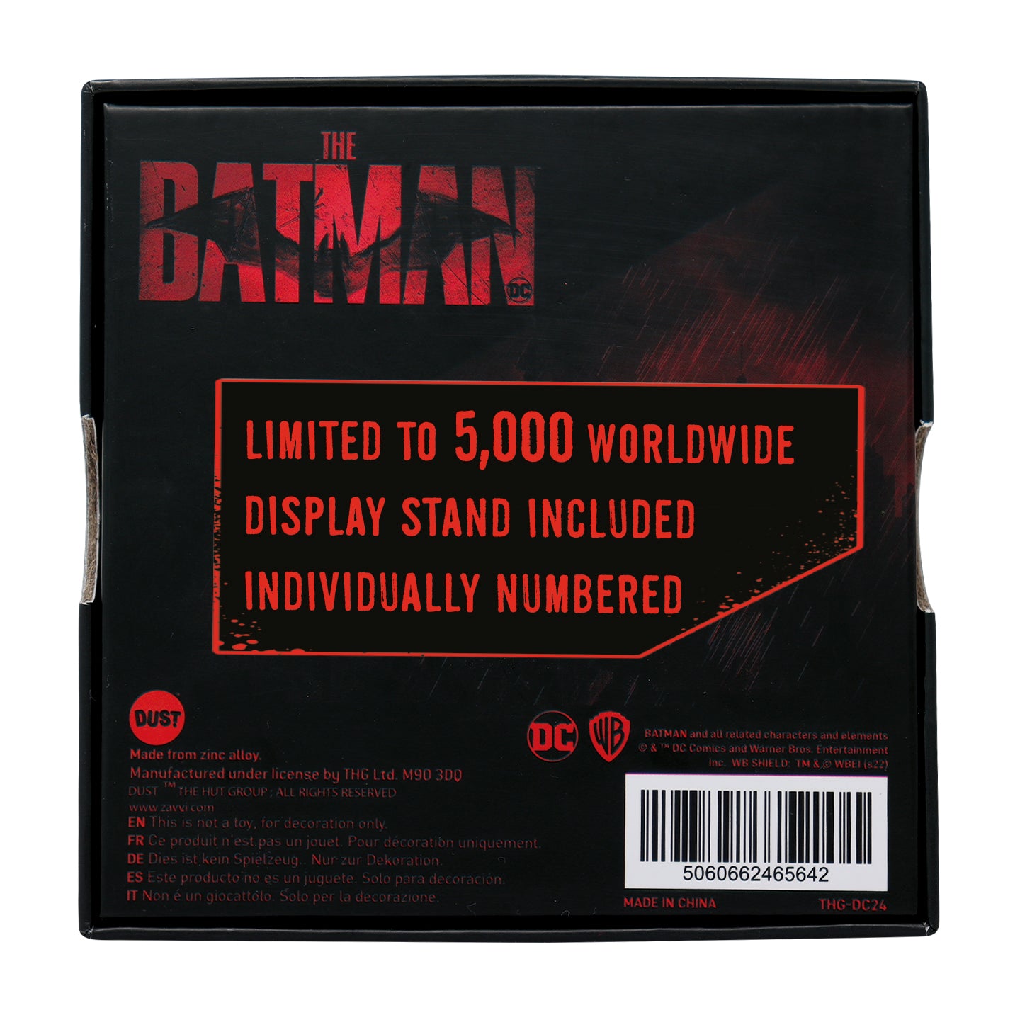Batman limited edition heavily embossed metal collectible medallion from Fanattik